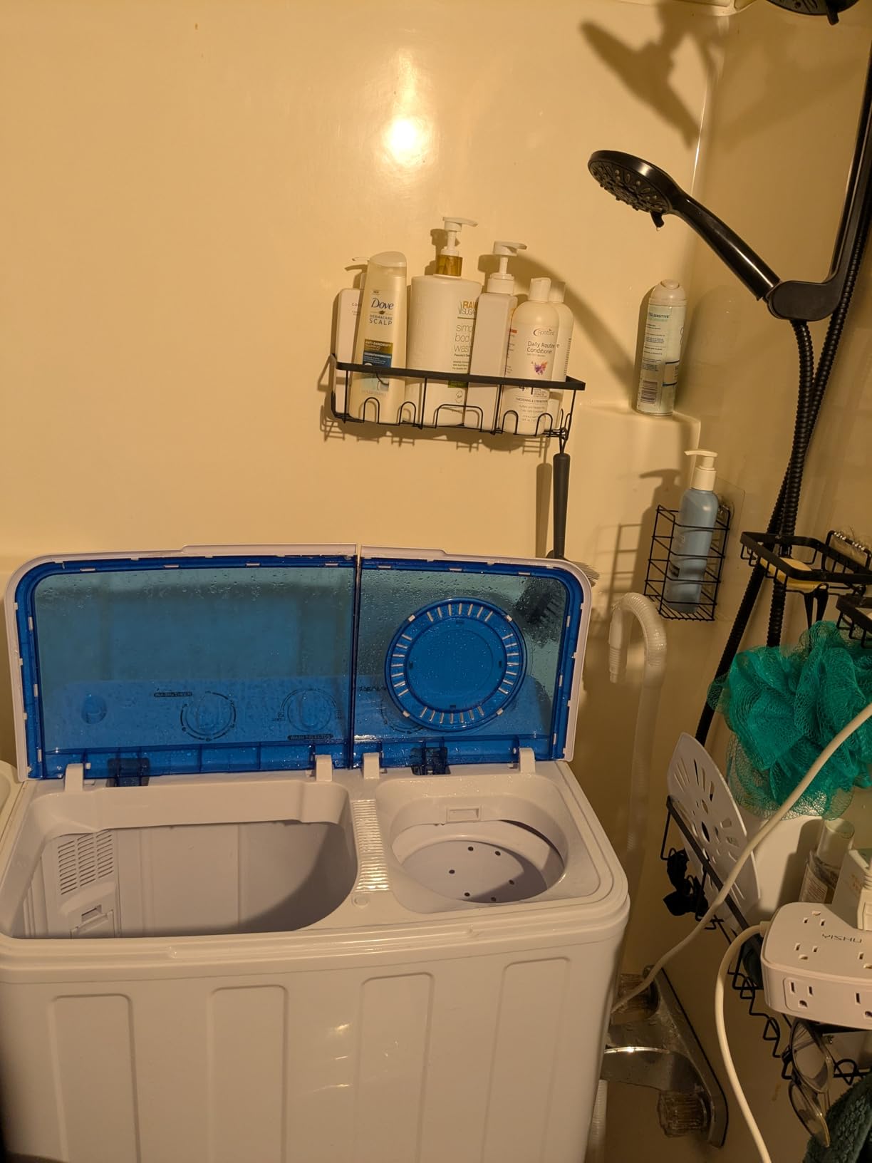 Auertech Portable Washing Machine, 40lbs Twin Tub Washer Mini Compact Laundry Machine with Drain Pump, Semi-automatic 24lbs Washer 16lbs Spinner Combo for Dorms, Apartments, RVs - Customer Photo 2