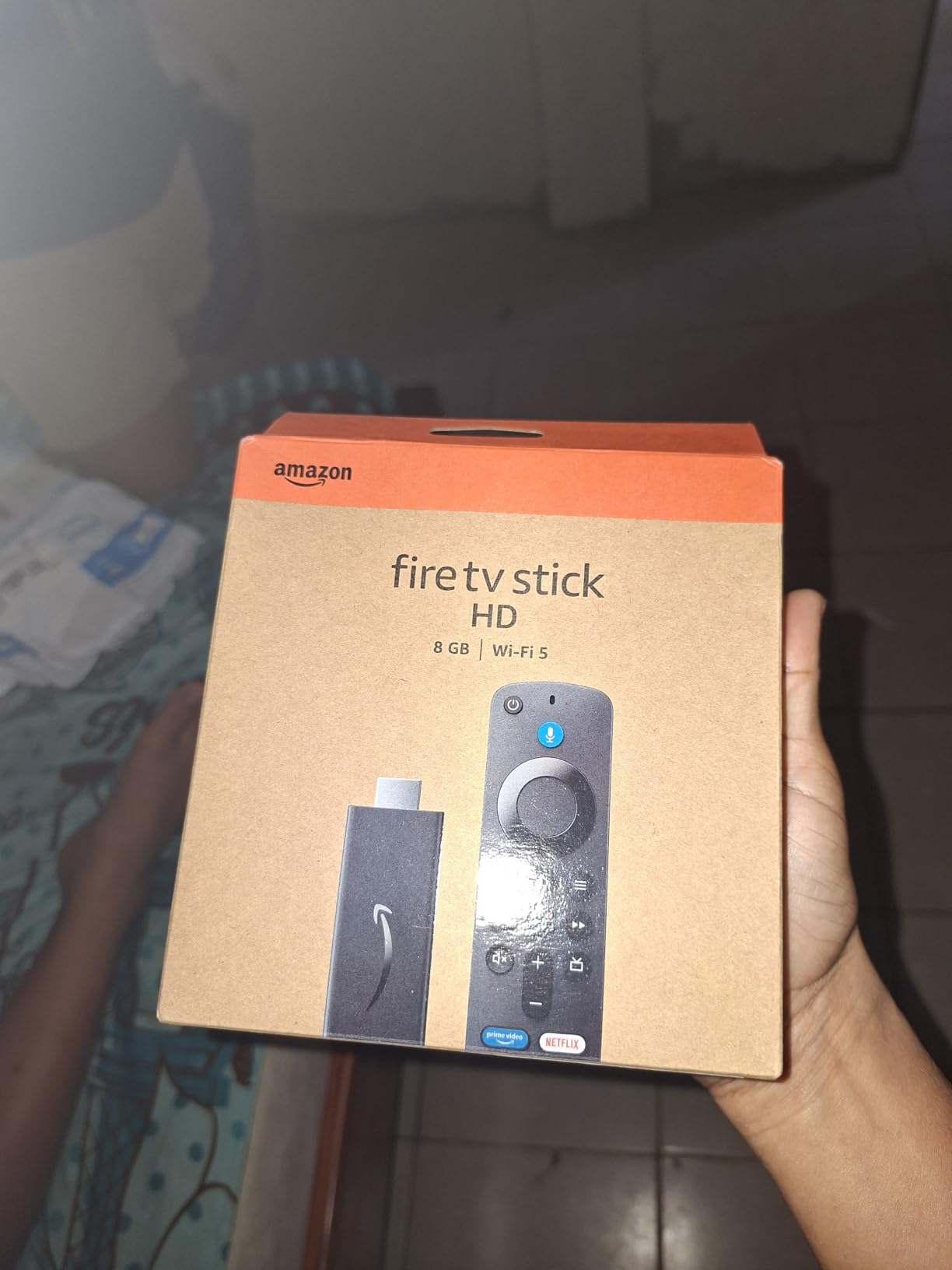 Amazon Fire TV Stick HD (newest model), free and live TV, Alexa Voice Remote, smart home controls, HD streaming - Customer Photo 3