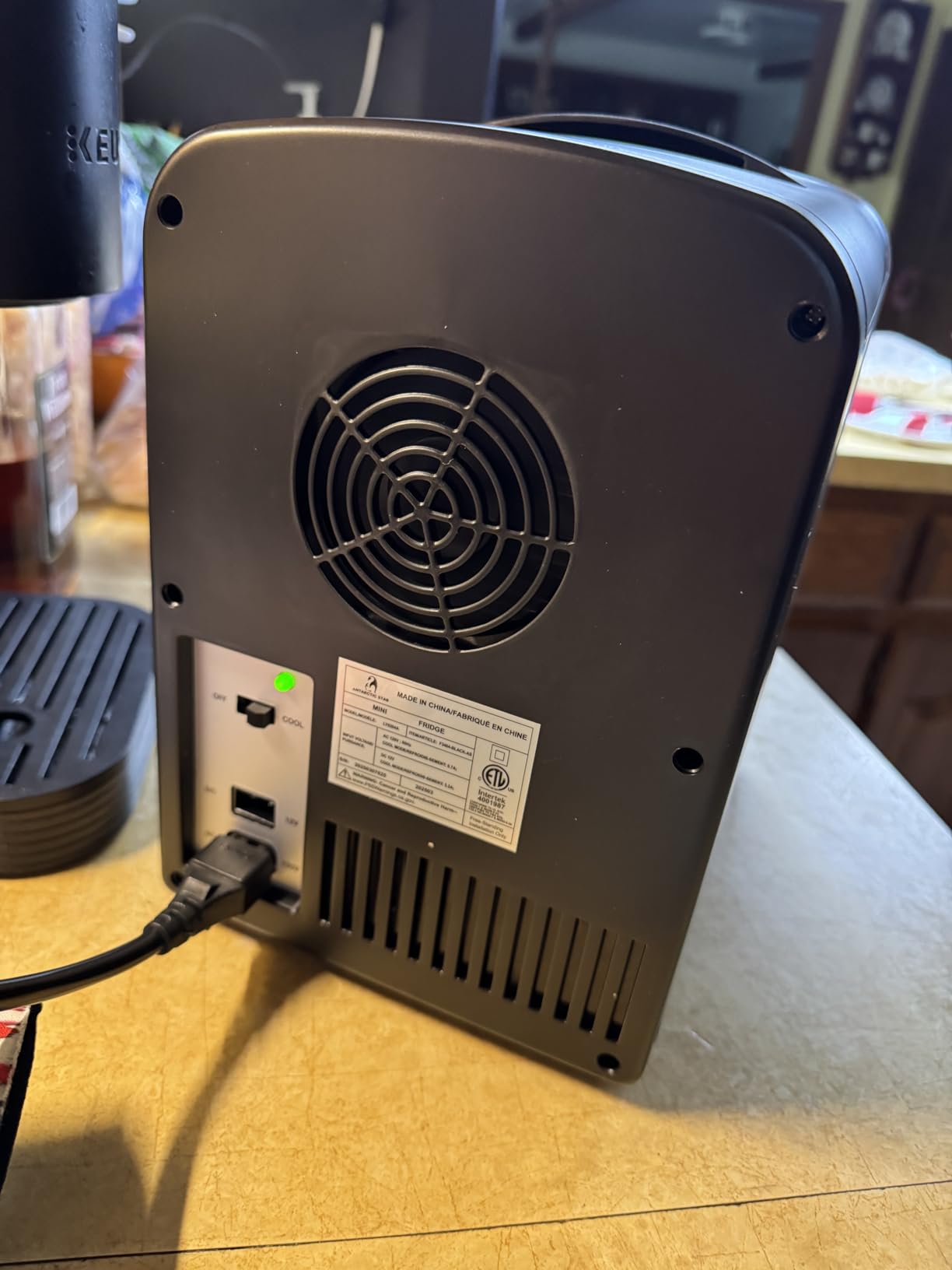 Antarctic Star Compact Refrigerator, Portable Mini Fridge, Skin Care 4L Capacity/6 Cans, for Bedroom, Car, Office & Dorm, Small Cooler for Cosmetics, Beverage and Food, Black Customer Review Antarctic Star Compact Refrigerator, Portable Mini Fridge, Skin Care 4L Capacity/6 Cans, for Bedroom, Car, Office & Dorm, Small Cooler for Cosmetics, Beverage and Food, Black - Customer Photo 1