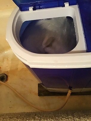 ROVSUN 11LBS Portable Washing Machine, Electric Washer and Dryer Combo with Washer(7lbs) & Spiner(4lbs) & Gravity Draining for Home RV Camping Dorm College Apartment - Customer Photo 3