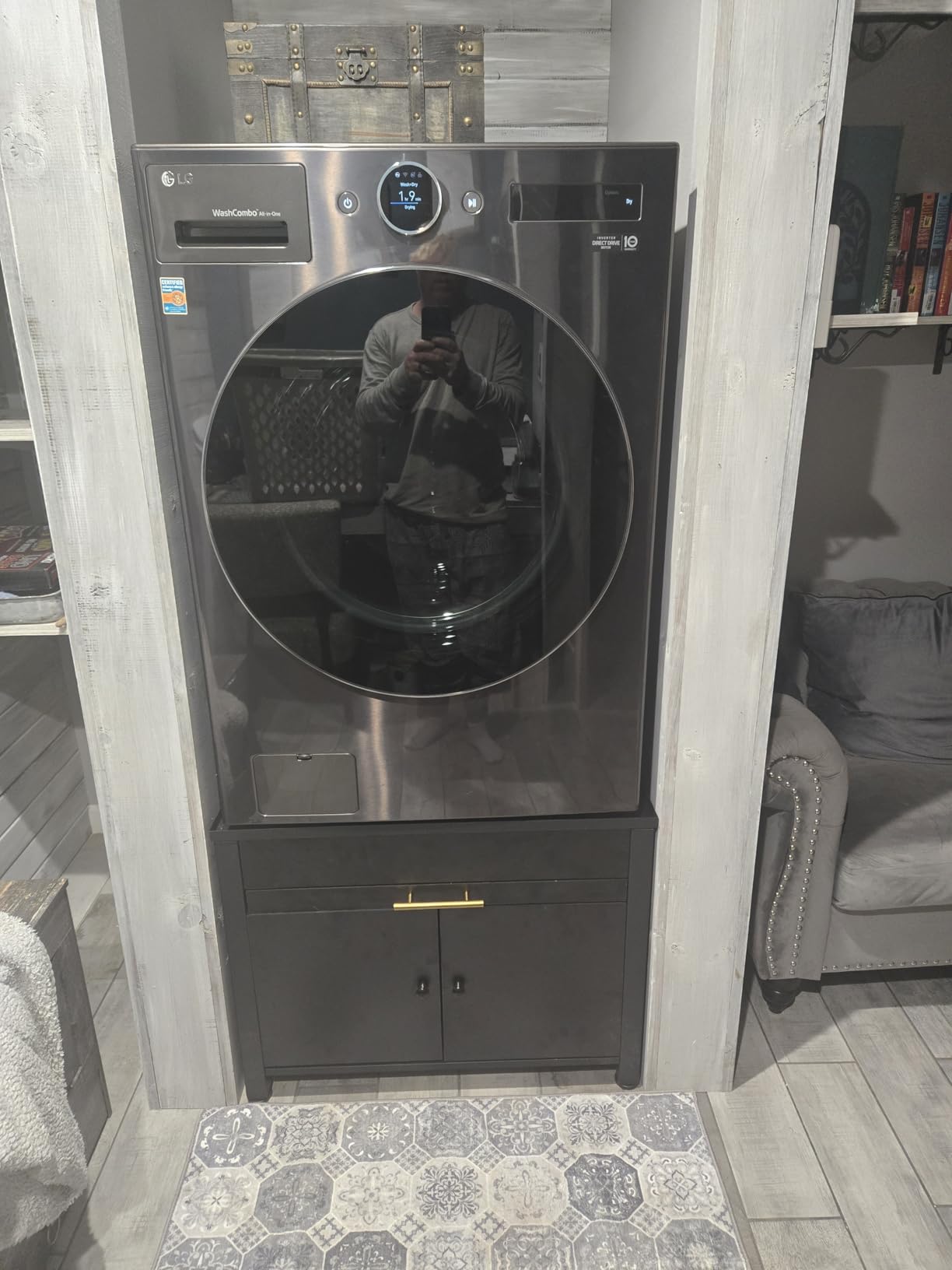 LG WM6998HBA Ventless Washer/Dryer Combo LG WashCombo All-in-One 5.0 cu. ft. Mega Capacity with Inverter HeatPump Technology and Direct Drive Motor - Customer Photo 1