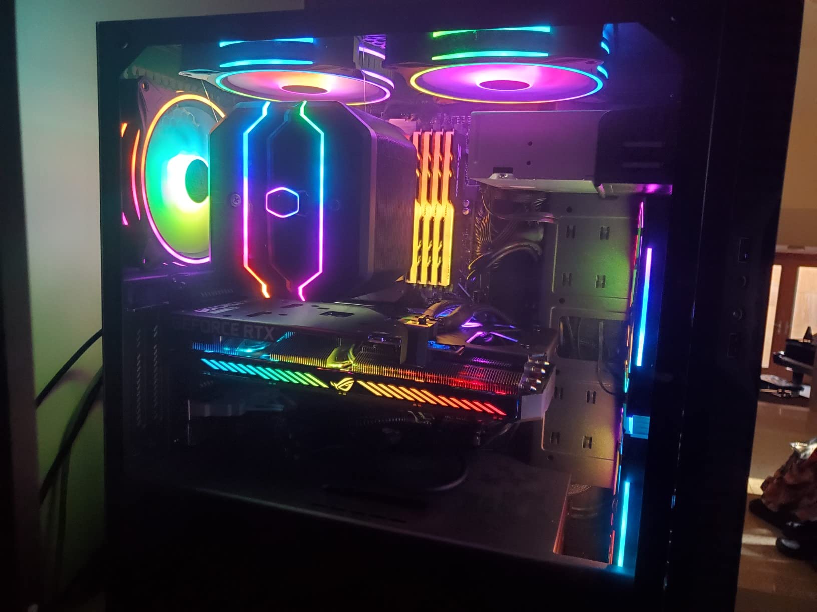 ASUS Dual NVIDIA GeForce RTX 3050 6GB OC Edition Gaming Graphics Card - PCIe 4.0, 6GB GDDR6 Memory, HDMI 2.1, DisplayPort 1.4a, 2-Slot Design, Axial-tech Fan Design, 0dB Technology, Steel Bracket Customer Review ASUS Dual NVIDIA GeForce RTX 3050 6GB OC Edition Gaming Graphics Card - PCIe 4.0, 6GB GDDR6 Memory, HDMI 2.1, DisplayPort 1.4a, 2-Slot Design, Axial-tech Fan Design, 0dB Technology, Steel Bracket - Customer Photo 2