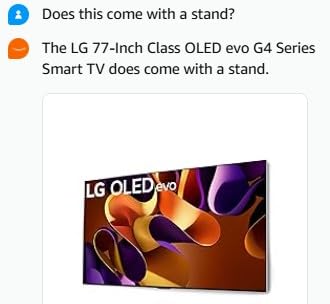LG 77-Inch Class OLED evo G4 Series Smart TV 4K Processor Flat Screen with Magic Remote AI-Powered with Alexa Built-in (OLED77G4WUA, 2024) Customer Review LG 77-Inch Class OLED evo G4 Series Smart TV 4K Processor Flat Screen with Magic Remote AI-Powered with Alexa Built-in (OLED77G4WUA, 2024) - Customer Photo 1