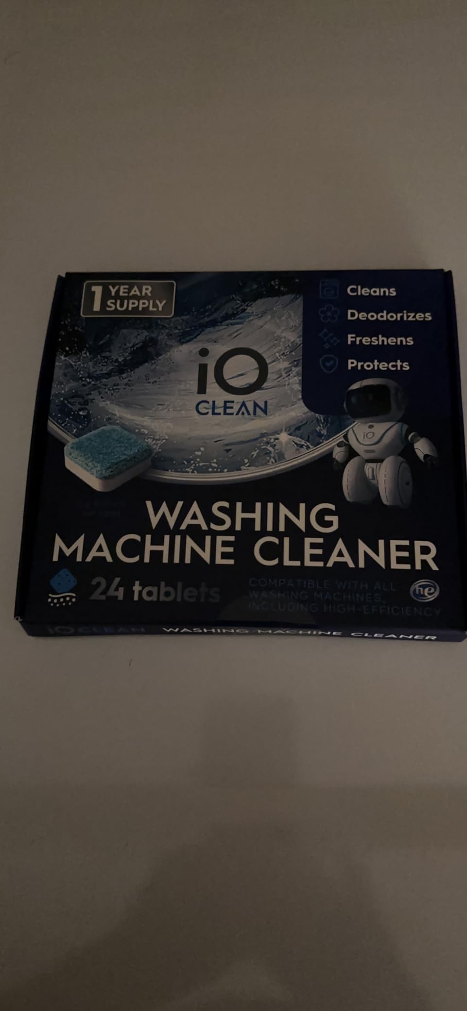 Washing Machine Cleaner and Descaler Tablets 24 Pcs - Deep Clean and Descaling for HE Front and Top Loaders Washer - High-Efficiency Tablets for a Fresh, Spotless Laundry, Remove Odor - 1 Year Supply - Customer Photo 1