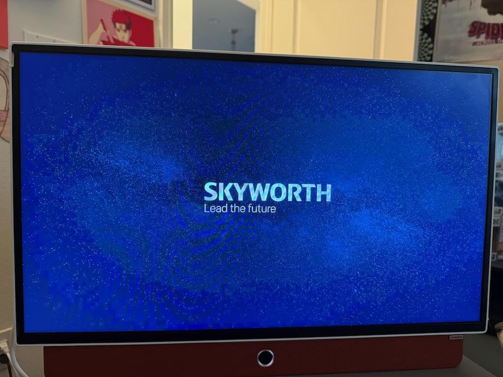 Skyworth 24-Inch Portable Smart Screen with Google TV, 3-Hour Battery Life 24P100 Companion Series 1080P FHD, Matte Screen, HDR10, Dolby Audio, LED, Bluetooth, Chromecast and Google Assistant - Customer Photo 2