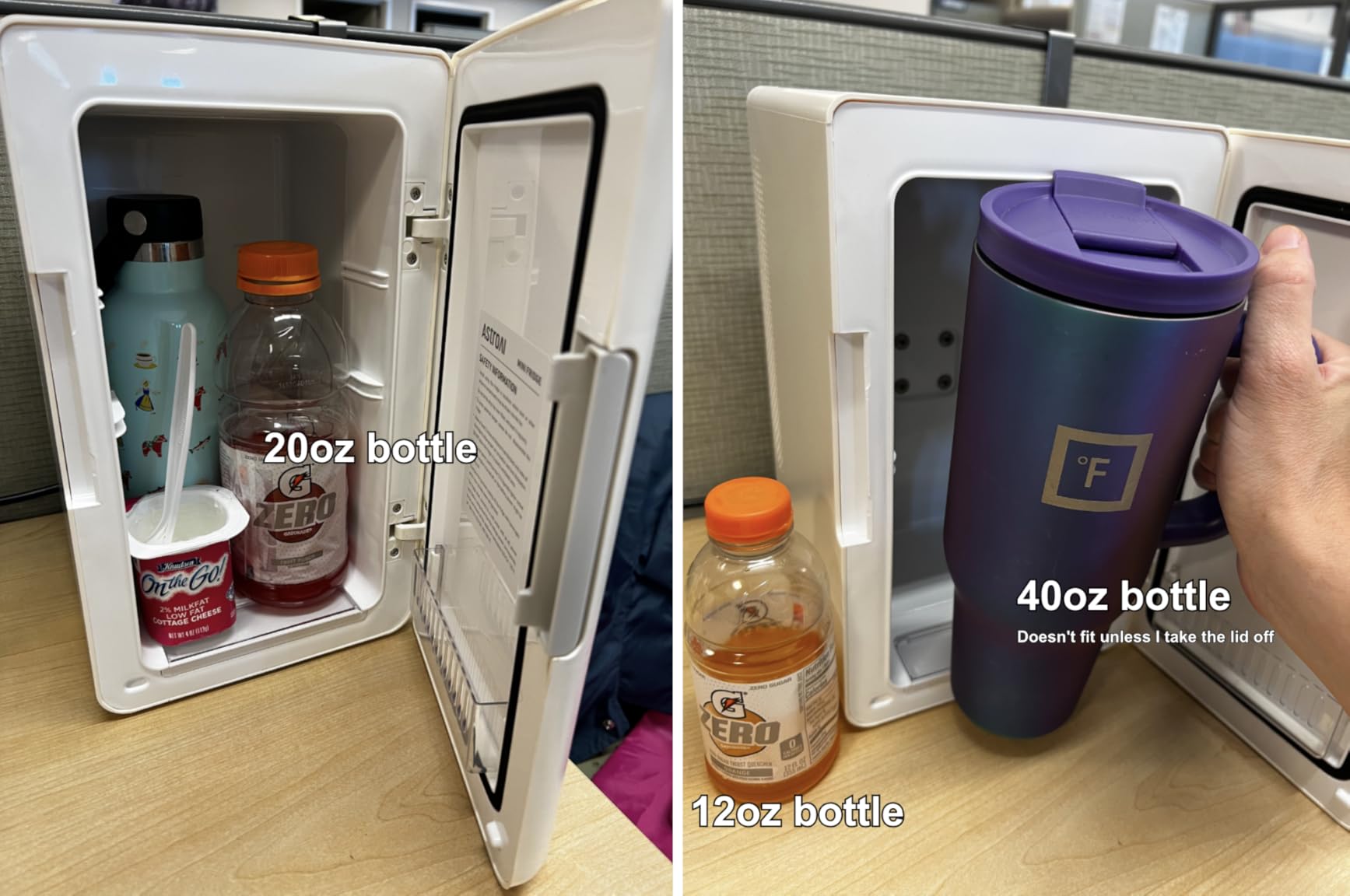 AstroAI Mini Fridge 2.0 Gen, 6 Liter/8 Cans Makeup Skincare Fridge 110V AC/ 12V DC Portable Thermoelectric Cooler and Warmer Little Tiny Fridge for Bedroom, Cosmetics (Dark Grey) Customer Review AstroAI Mini Fridge 2.0 Gen, 6 Liter/8 Cans Makeup Skincare Fridge 110V AC/ 12V DC Portable Thermoelectric Cooler and Warmer Little Tiny Fridge for Bedroom, Cosmetics (Dark Grey) - Customer Photo 1