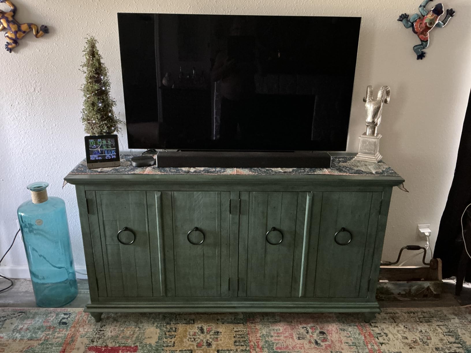 Martin Svensson Home Garden District TV Stand Credenza 100% Solid Wood, Driftwood Brown Customer Review Martin Svensson Home Garden District TV Stand Credenza 100% Solid Wood, Driftwood Brown - Customer Photo 1