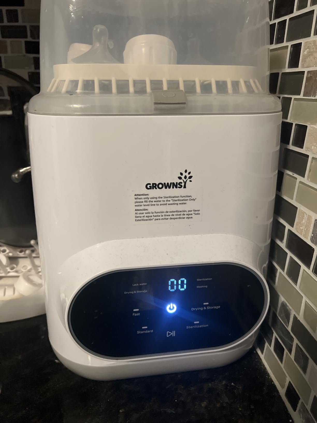 Grownsy EaseClean Bottle Washer Pro | All-in-One Bottle Washer and Sterilizer and Dryer | Baby Bottle Washer for Bottles, Pump Parts & Baby Essentials | Replaces Hand Washing Customer Review Grownsy EaseClean Bottle Washer Pro | All-in-One Bottle Washer and Sterilizer and Dryer | Baby Bottle Washer for Bottles, Pump Parts & Baby Essentials | Replaces Hand Washing - Customer Photo 1