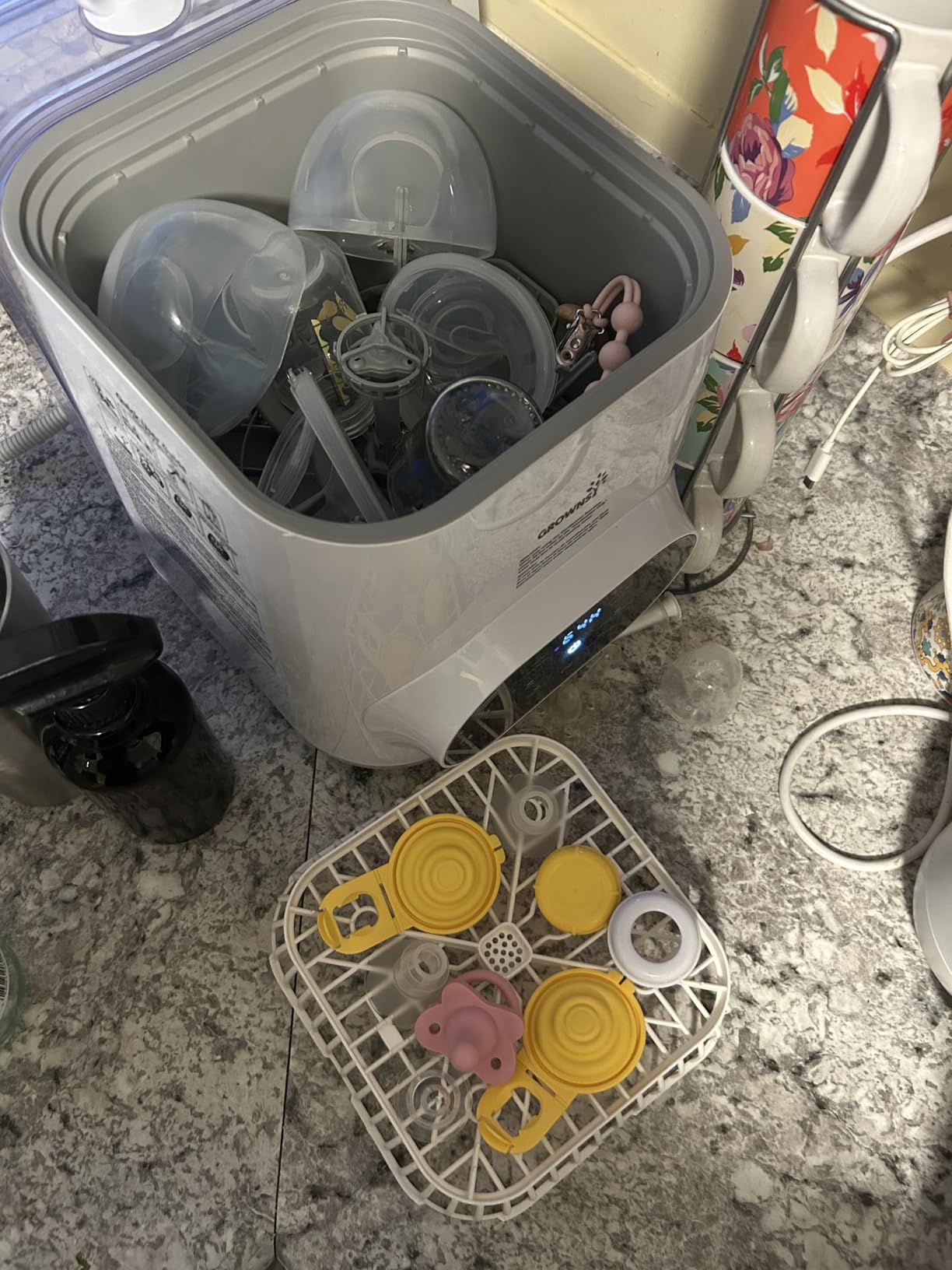 Grownsy EaseClean Bottle Washer Pro | All-in-One Bottle Washer and Sterilizer and Dryer | Baby Bottle Washer for Bottles, Pump Parts & Baby Essentials | Replaces Hand Washing - Customer Photo 2