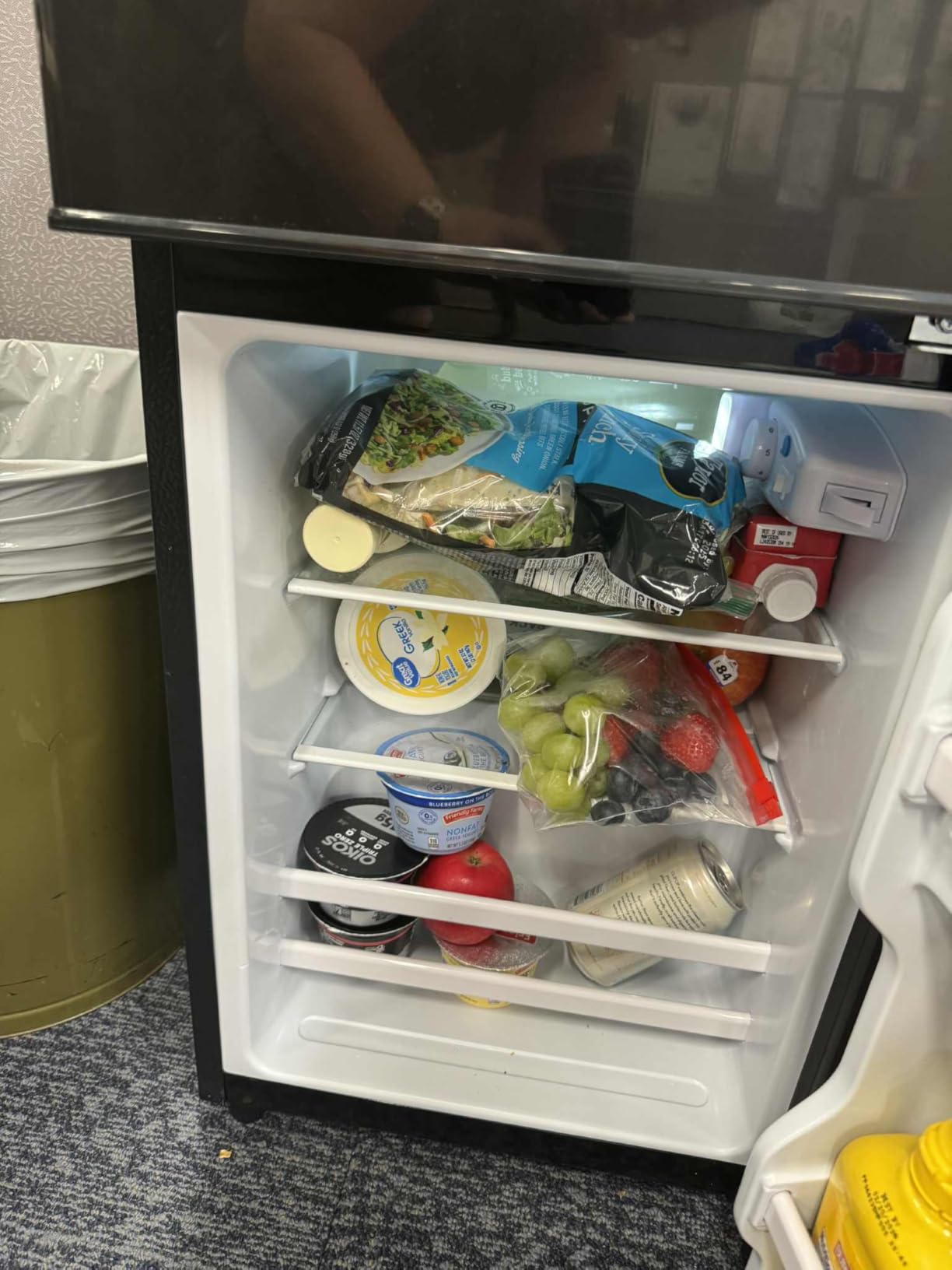 8.5 cu.ft Dual-Door Apartment Refrigerator with Freezer and Adjustable Thermostat - Slide-Out Glass Shelves for Dorms, Offices, RVs, and Homes - Customer Photo 1