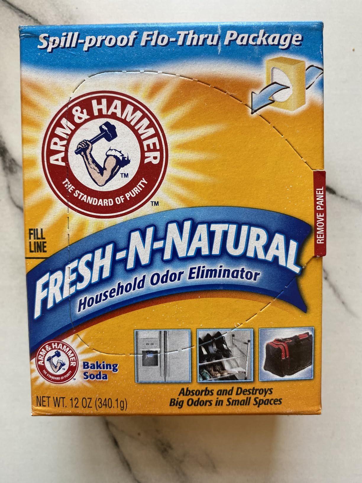 Arm & Hammer Baking Soda Fresh-n-Natural Odor Eliminator, 12 oz (Pack of 3) - Customer Photo 1