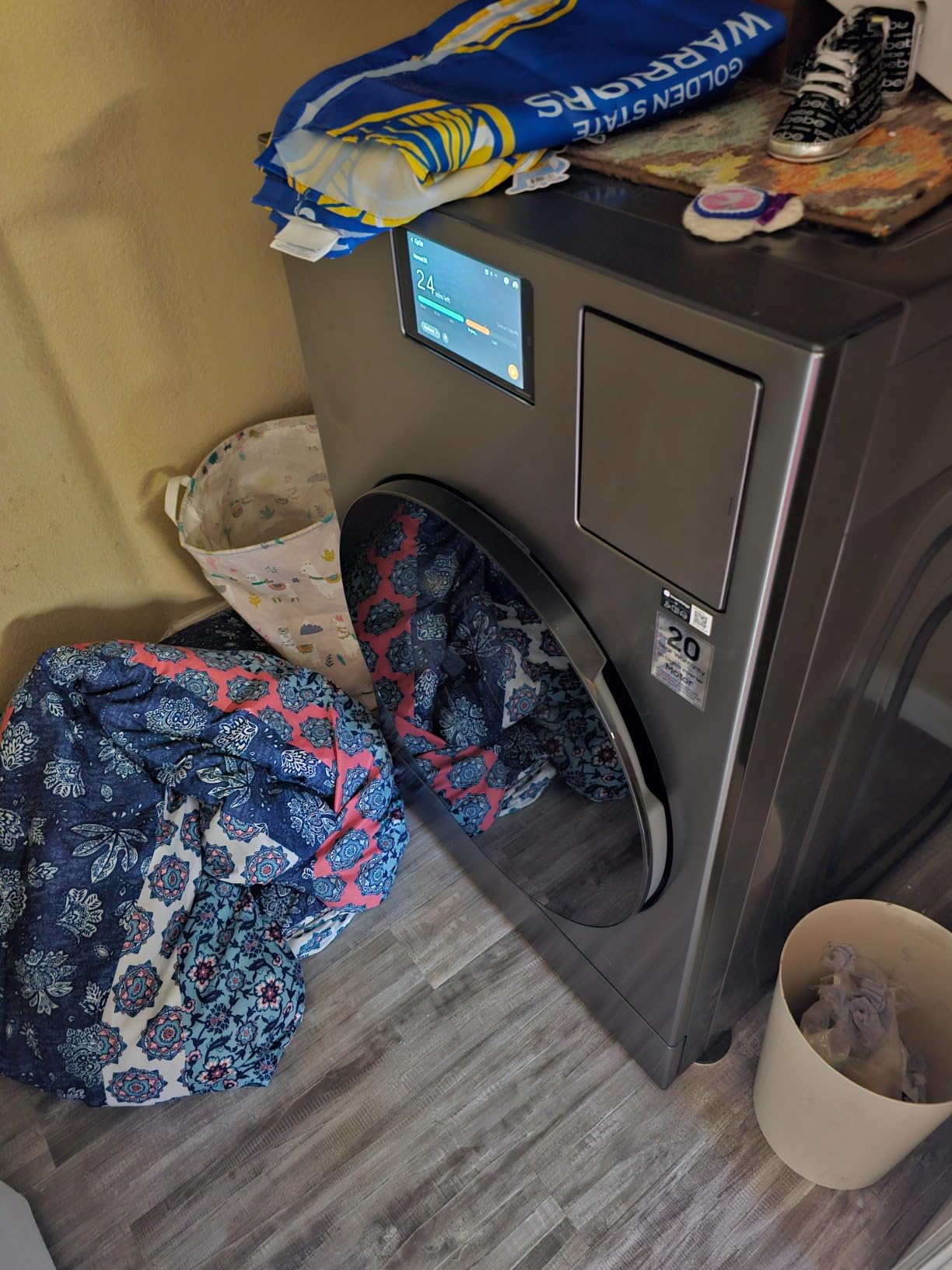 Samsung WD53DBA900HZ Bespoke 5.3 Cu. Ft. Dark Steel Front Load All-in-One Washer/Dryer Combo - Customer Photo 1