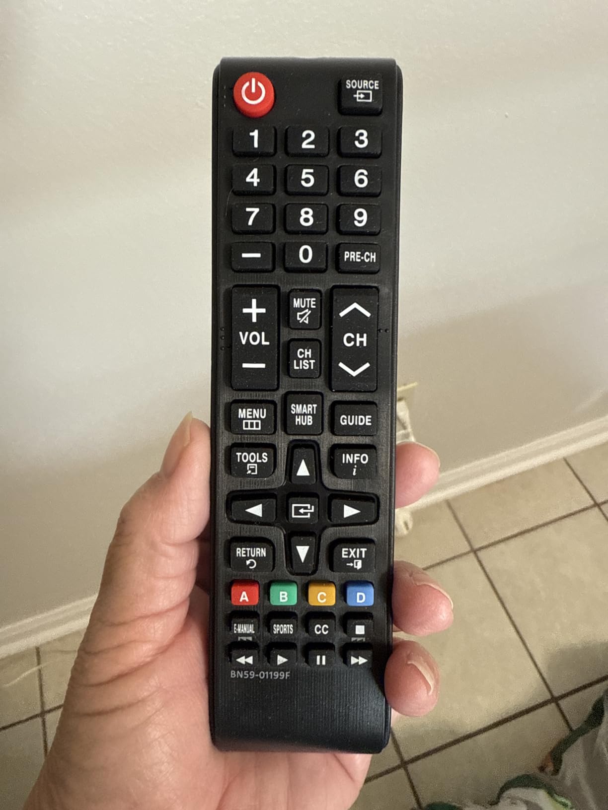 Universal Remote Control for Samsung TVs – Replacement for All LCD, LED, HDTV, 3D, and Smart Models - Customer Photo 1