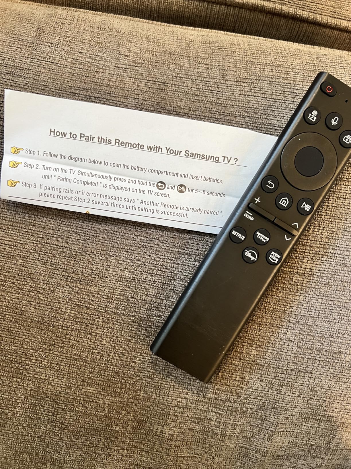 Replacement for Samsung TV Remote, for All 2019-2025 Samsung Remote Control for Smart TV with Voice Control - Customer Photo 1