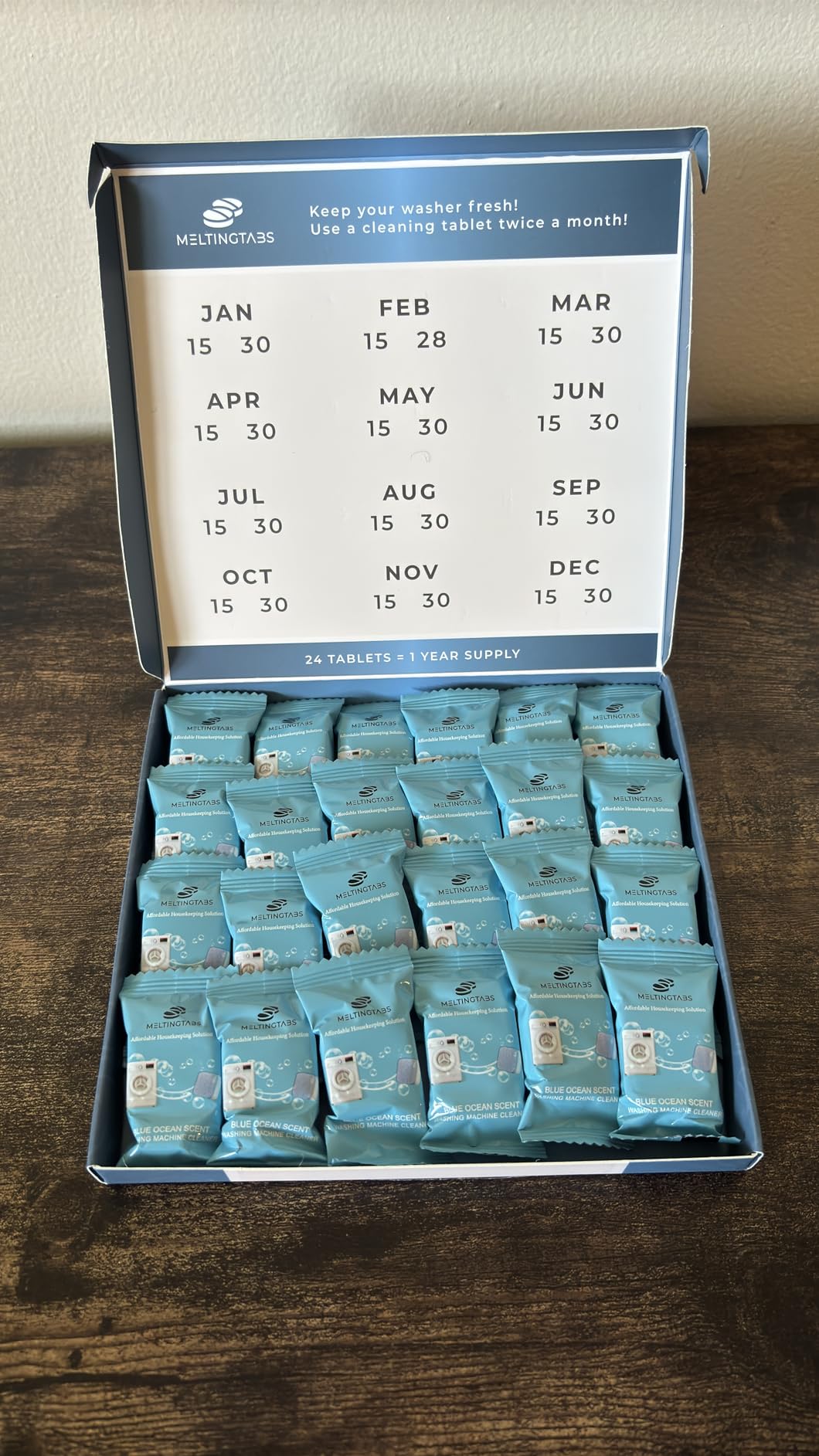 Washing Machine Cleaner Tablets – Deep Clean Washer Descale, Laundry Tub Cleaning Solution, Smell Fresh, Eliminates Buildup & Dirt, For Front & Top Load Washers, Easy-to-Use, 6 Pack, unscented - Customer Photo 1