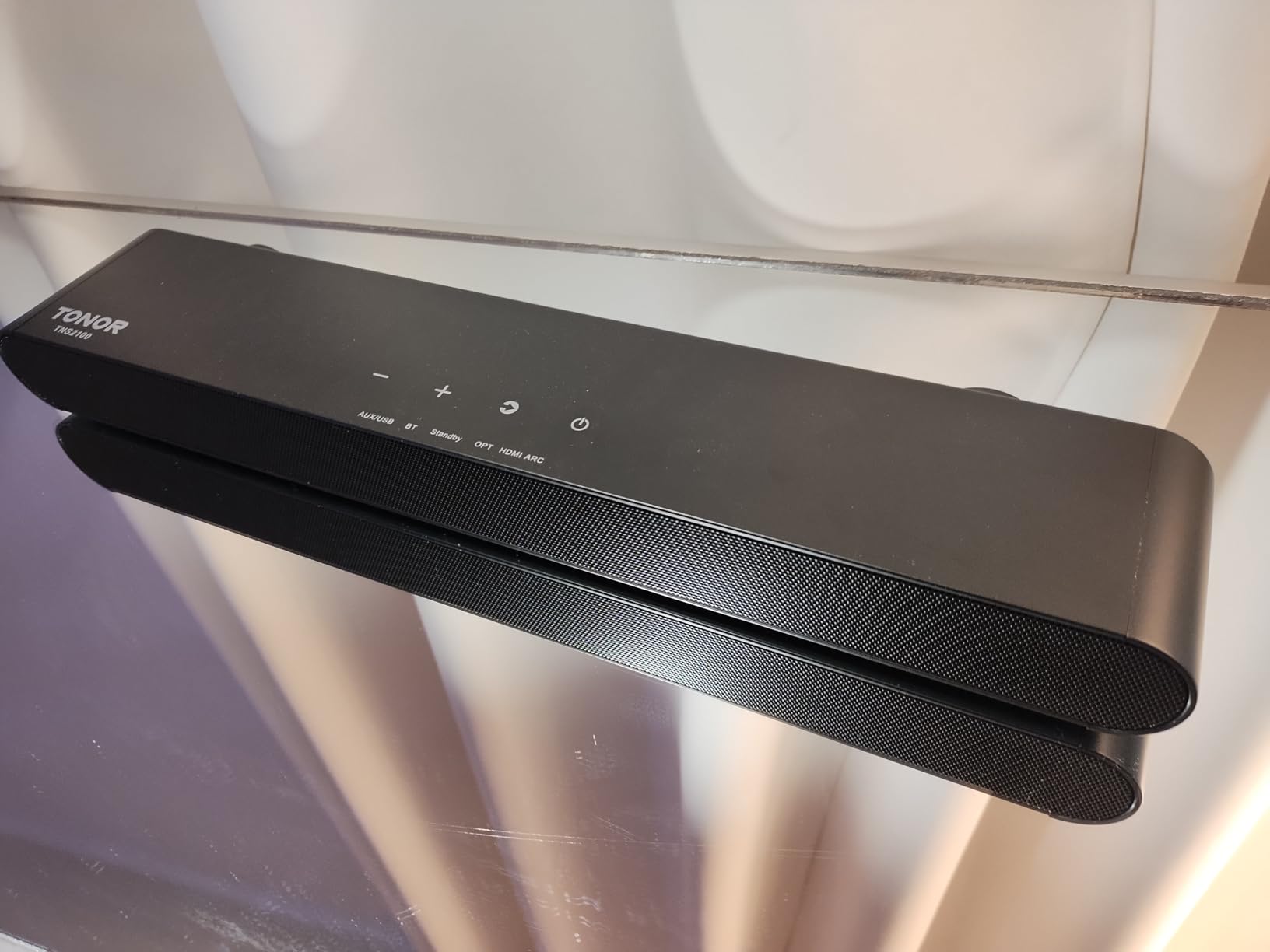 TONOR Sound Bar for Smart TV with Dolby Atmos, 2.1 Deep Bass Soundbar for TV Speaker/PC/Phonew, 5.3 Bluetooth, DSP Technology, 3 Modes, Home Theater Audio Sound System Work with HDMI eARC/Opt/AUX/USB - Customer Photo 2