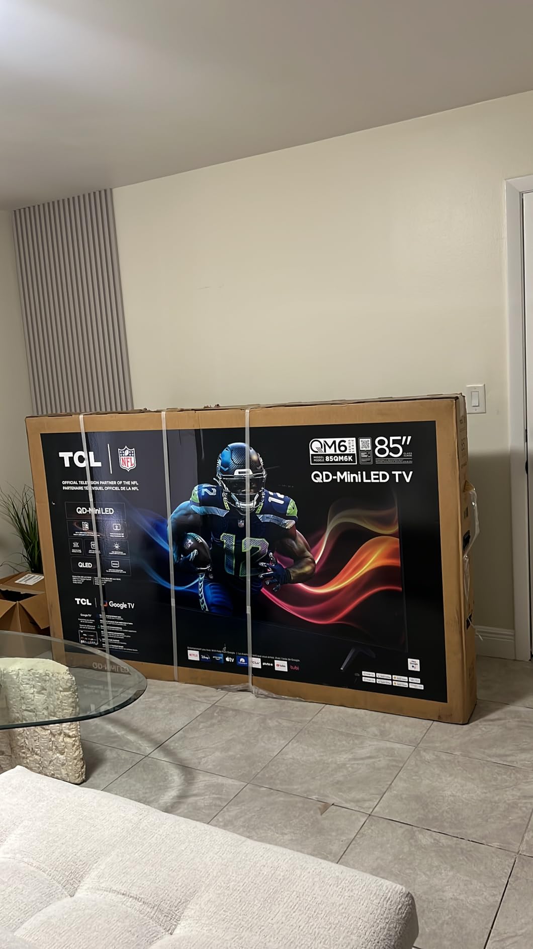 TCL 55-Inch Class QM6K Series QD-Mini LED 4K UHD Google Smart TV Best Value Mini-LED TV - QLED, 144hz, 240hz Gaming Rate, High Contrast Screen, Onkyo Audio, Dolby Atmos (55QM6K, 2025 Model) - Customer Photo 1