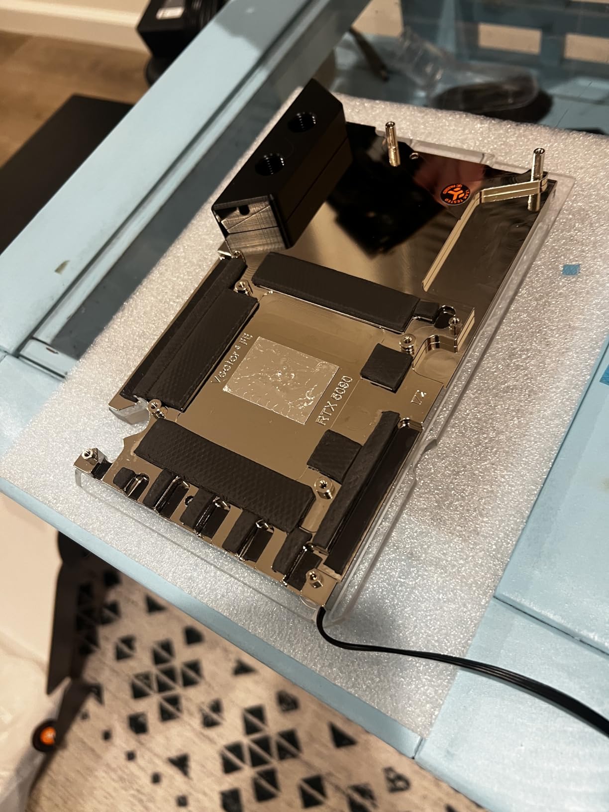 Thermal Grizzly Minus Pad Advance - 100x100x1.5mm 2-Pack Thermal Interface Pad, Electrically Non-Conductive, High Thermal Conductivity & Compressibility for SSDs, GPUs & Electronics - Customer Photo 1