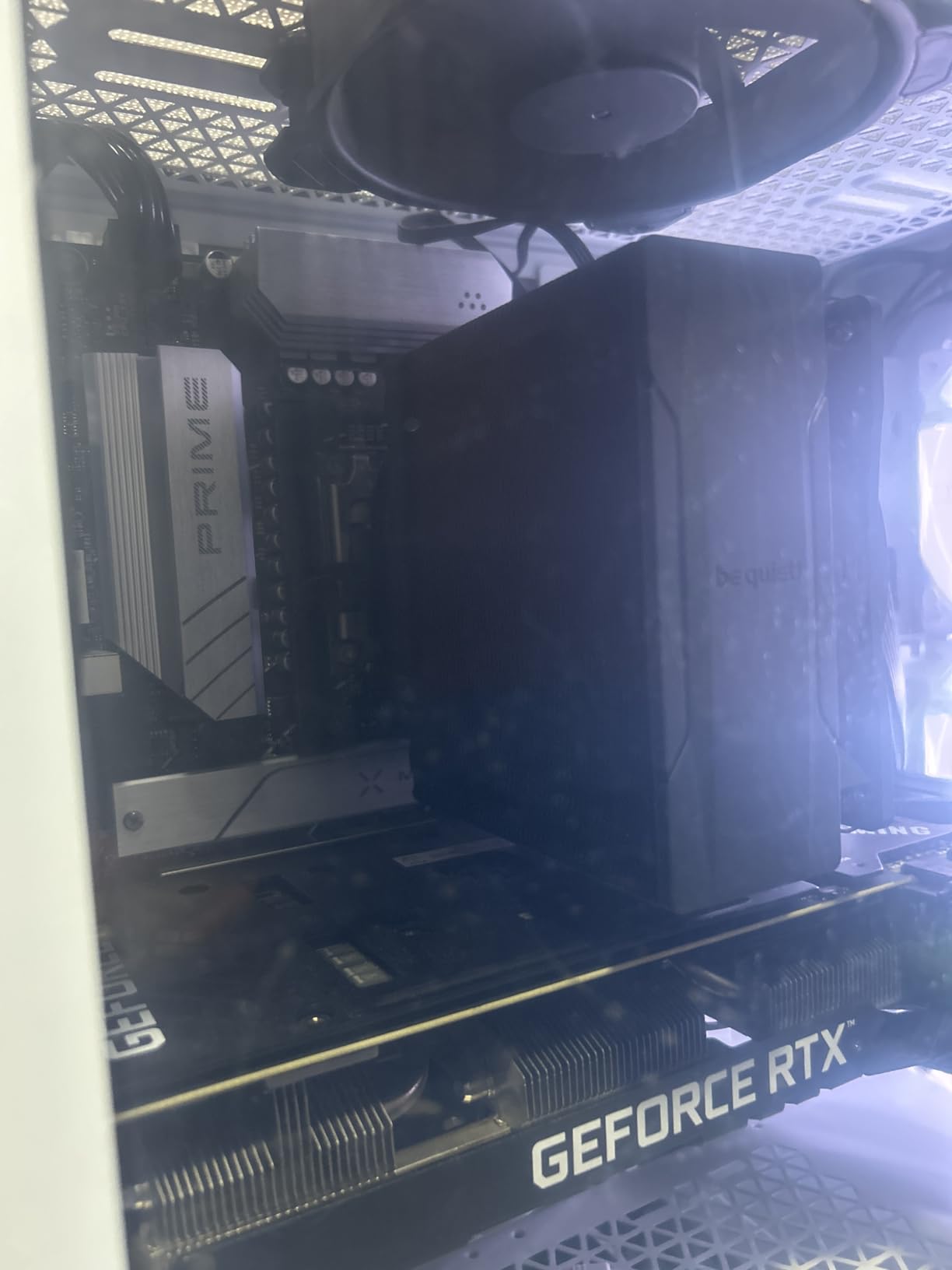 be quiet! Pure Rock Pro 3 Black CPU Air Cooler | 6 High Performance 6mm Heat Pipes with HDT Technology | 120mm Quiet PWM Fan | AMD:AM4 AM5/Intel LGA 1700/1150/1151/1200 | Black | BK042 - Customer Photo 2