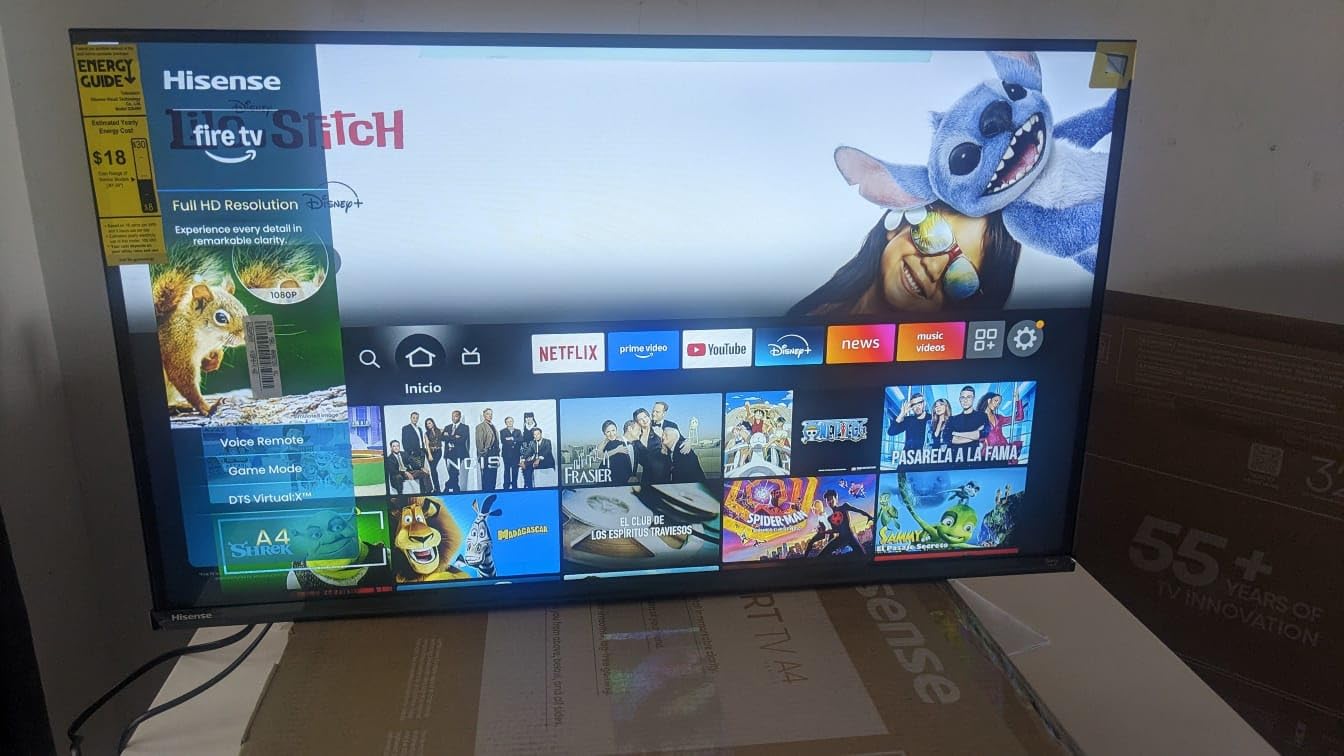 Hisense 40-Inch Class A4 Series FHD 1080p Smart Fire TV (40A4NF, 2025 Model) - DTS Virtual: X, Slim Bezel Design, Alexa Built in - Customer Photo 3