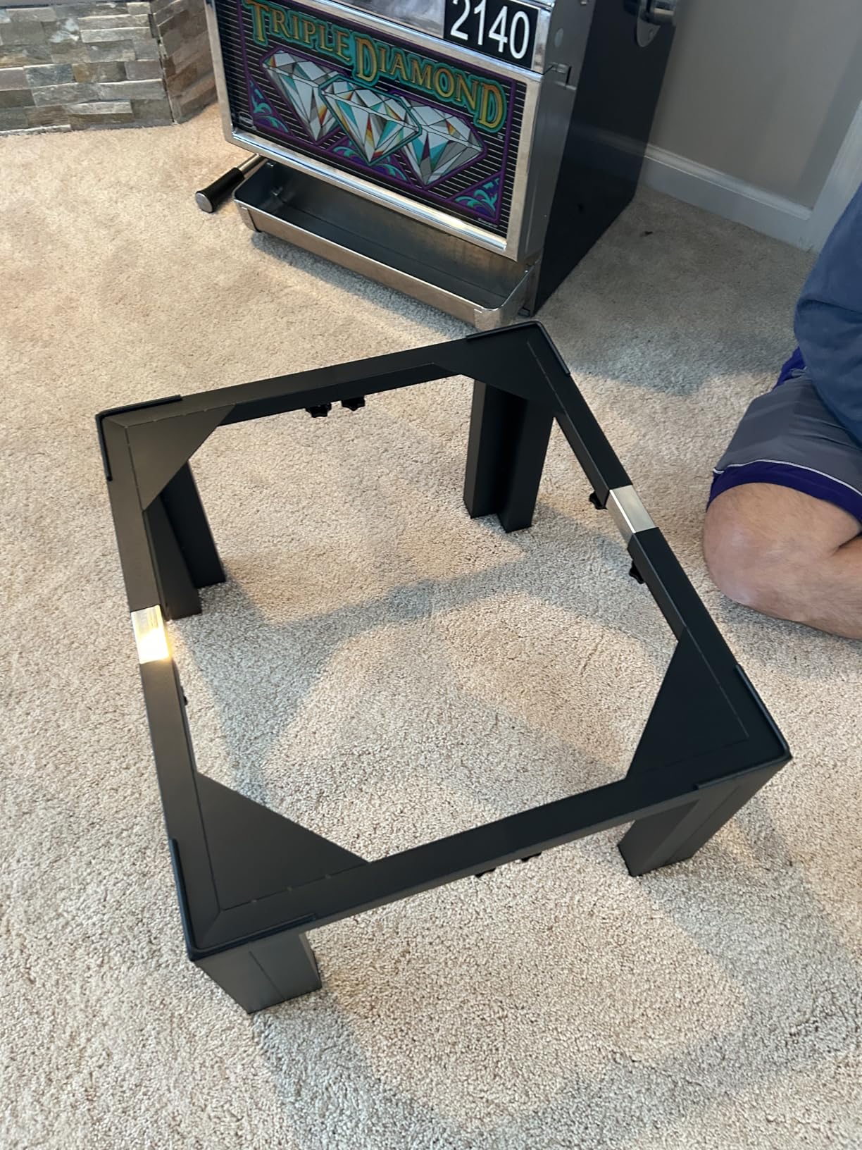 1000lbs All Steel 8.5 Inch Smoker Stand & Laundry Pedestal with 5 inch Wheels, Washer Dryer Pedestal with Shock Absorption, Universal Mobile Stand for Washer,Dryer,Refrigerator,Electric Smoker Customer Review 1000lbs All Steel 8.5 Inch Smoker Stand & Laundry Pedestal with 5 inch Wheels, Washer Dryer Pedestal with Shock Absorption, Universal Mobile Stand for Washer,Dryer,Refrigerator,Electric Smoker - Customer Photo 1