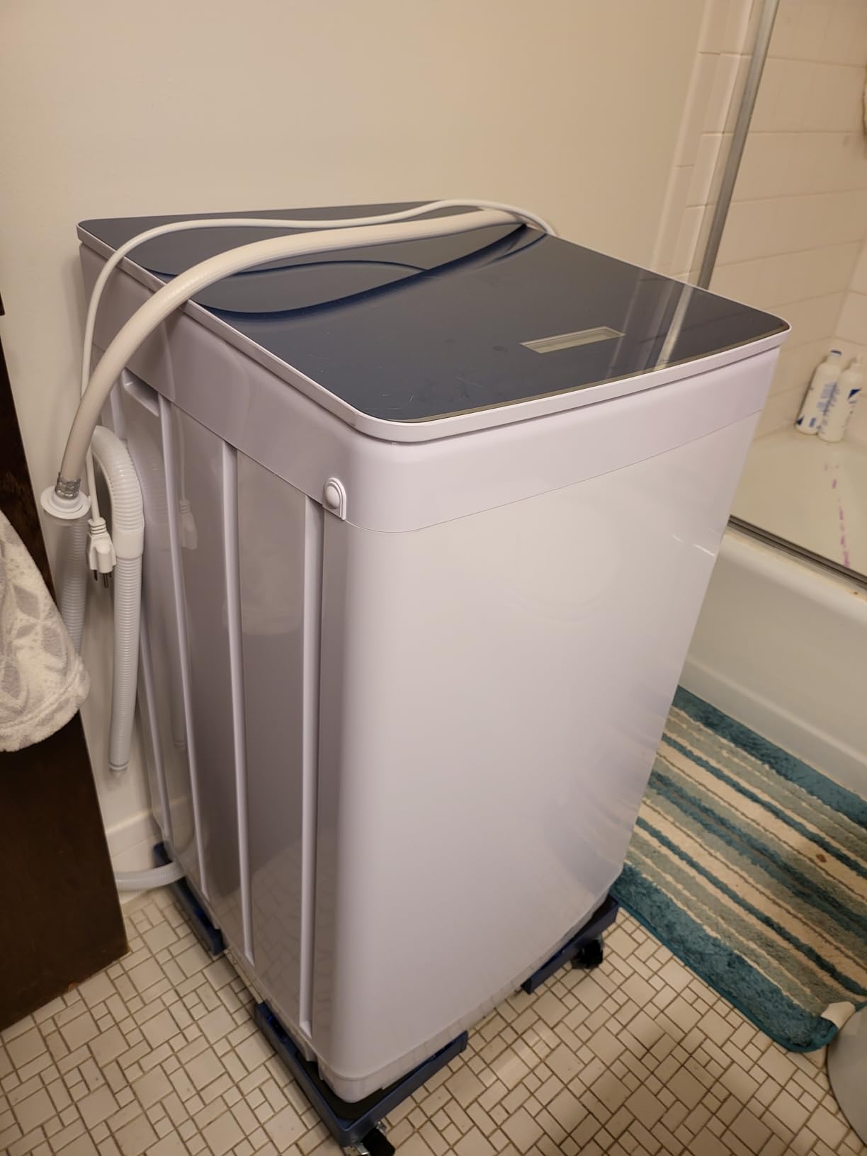 Auertech Portable Washer and Dryer Combo Set, 18 lbs Fully Automatic Washing Machine, 10 lbs Portable Dryers, Compact Washer and Dryer for Apartment, RV, Dorm - Customer Photo 1