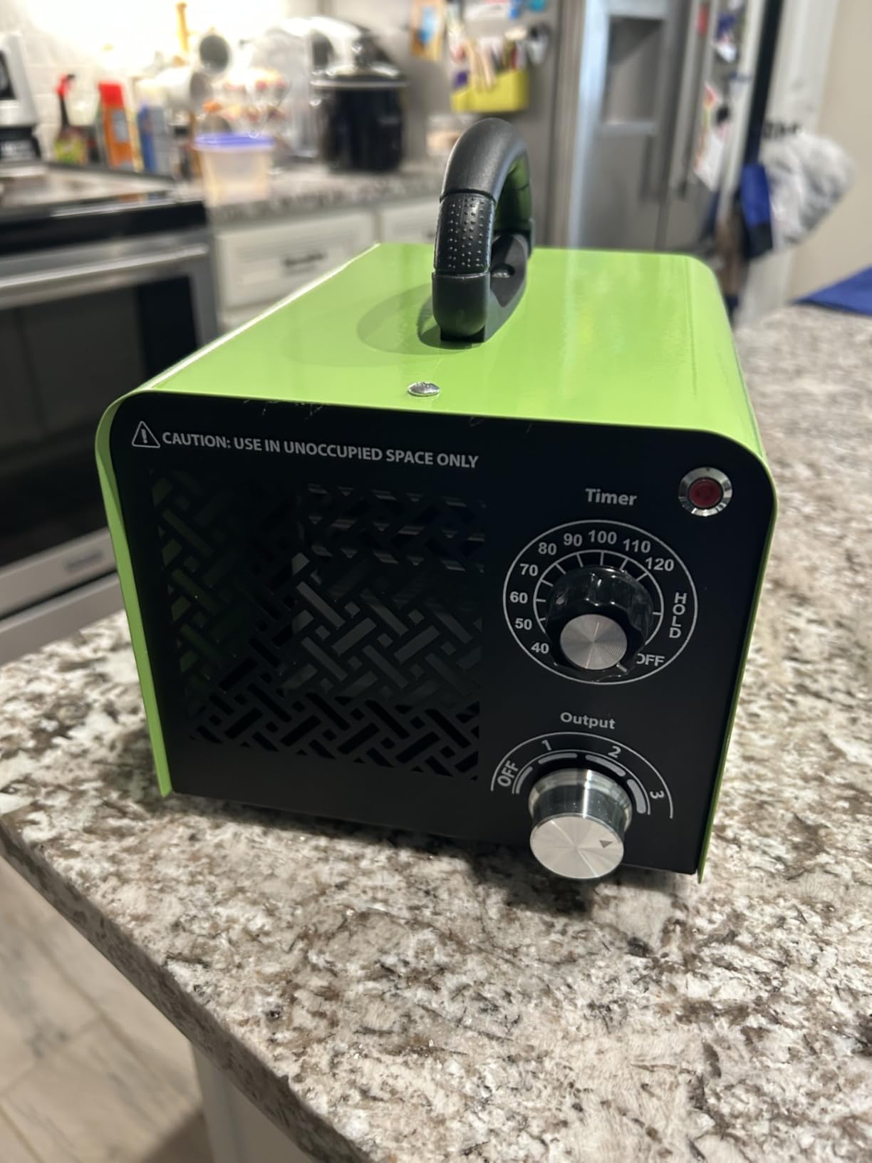Ozone Generator 90,000mg, Upgraded Triple-Layer Ozone Output Board–Ozone Machine For Areas up to 5,500 sq. ft,Industrial & Home O3 Air Purifier for Home,Rooms, Smoke, Cars,and Pet (Green) - Customer Photo 1