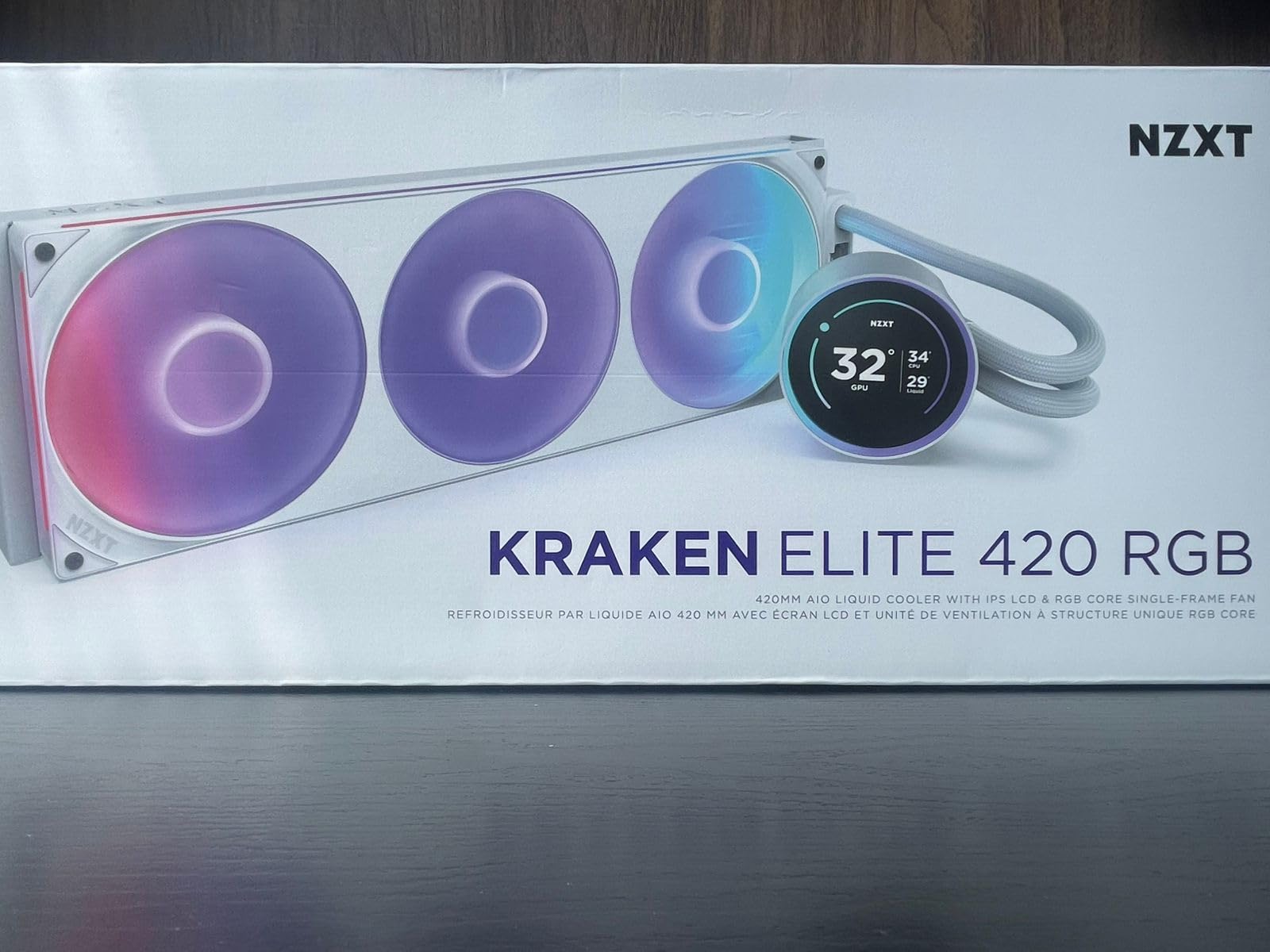 NZXT Kraken Plus 360 – AIO CPU Liquid Cooler – 360mm Radiator – 3 x F120P Fans – Customizable 1.54