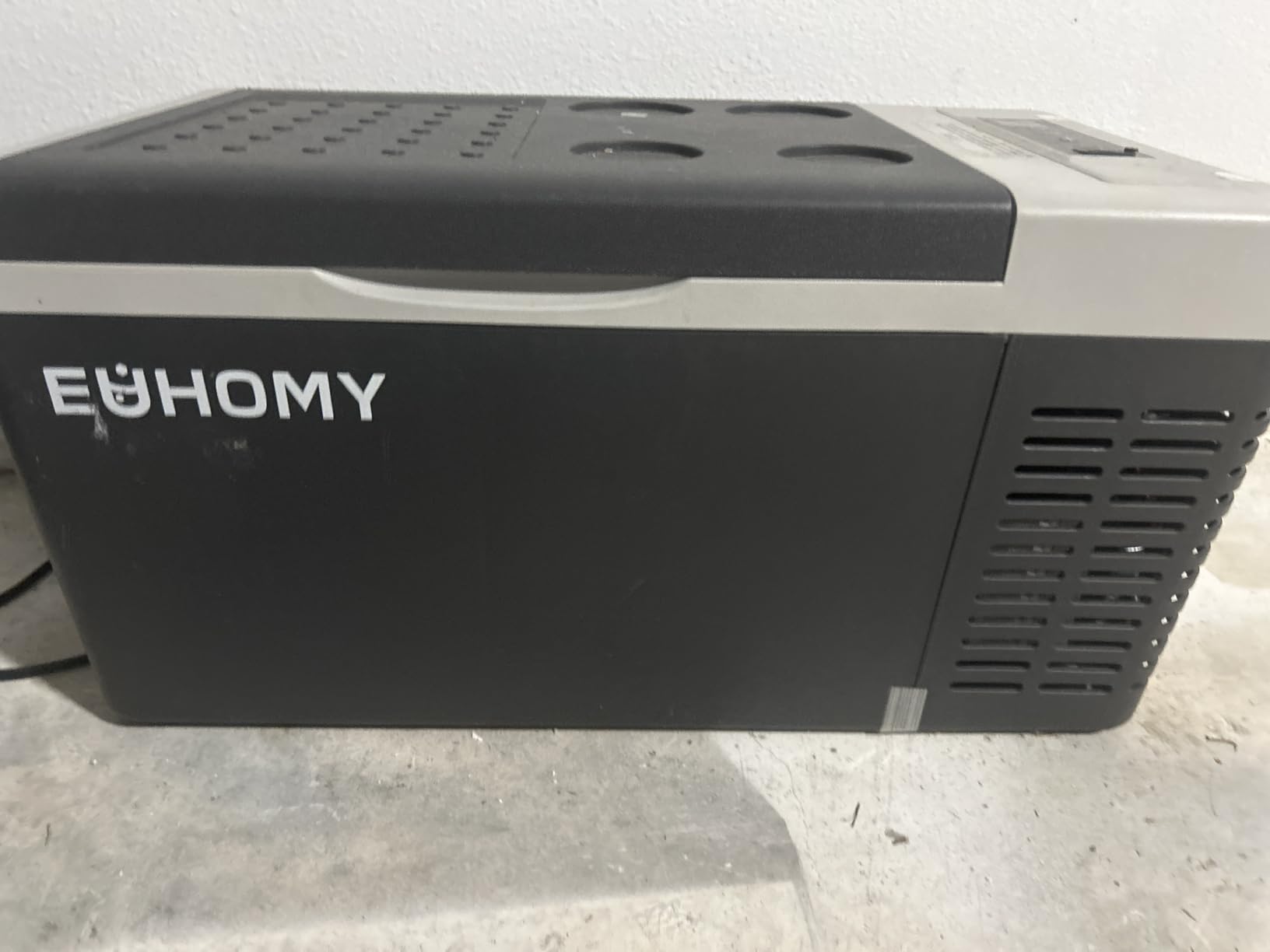 EUHOMY 12 Volt Refrigerator, 26QT(25L) Compressor Electric Cooler APP Control, Car Fridge -4℉~68℉, Portable Refrigerator 12/24V DC 110-240V AC, Portable Freezer for Camping, Travel, Boat - Customer Photo 1