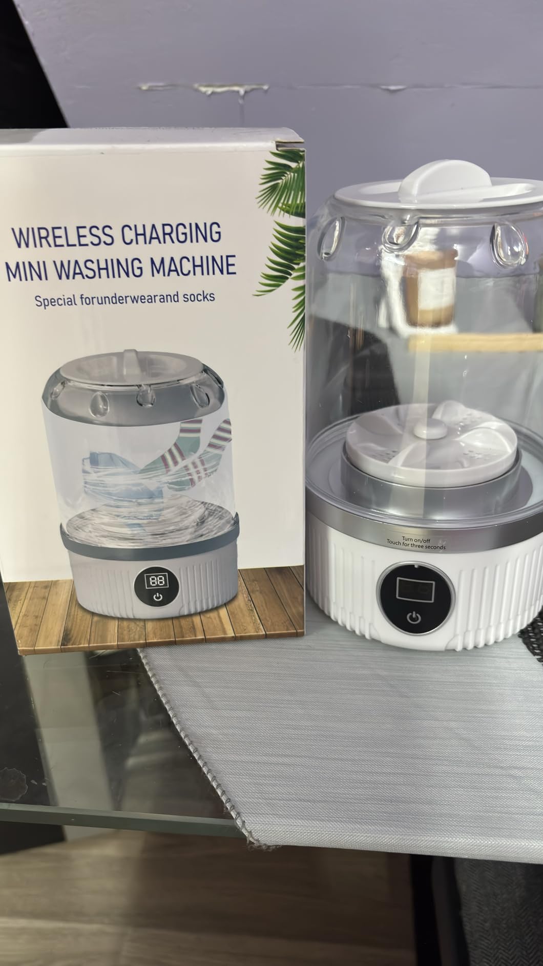 Portable Mini Washing Machine for Underwear, Socks, Baby Clothes – Rechargeable Cordless Compact Washer for Small Loads, Travel & Dorm Use – USB Charging Laundry Machine for Home, Apartment, RV - Customer Photo 2