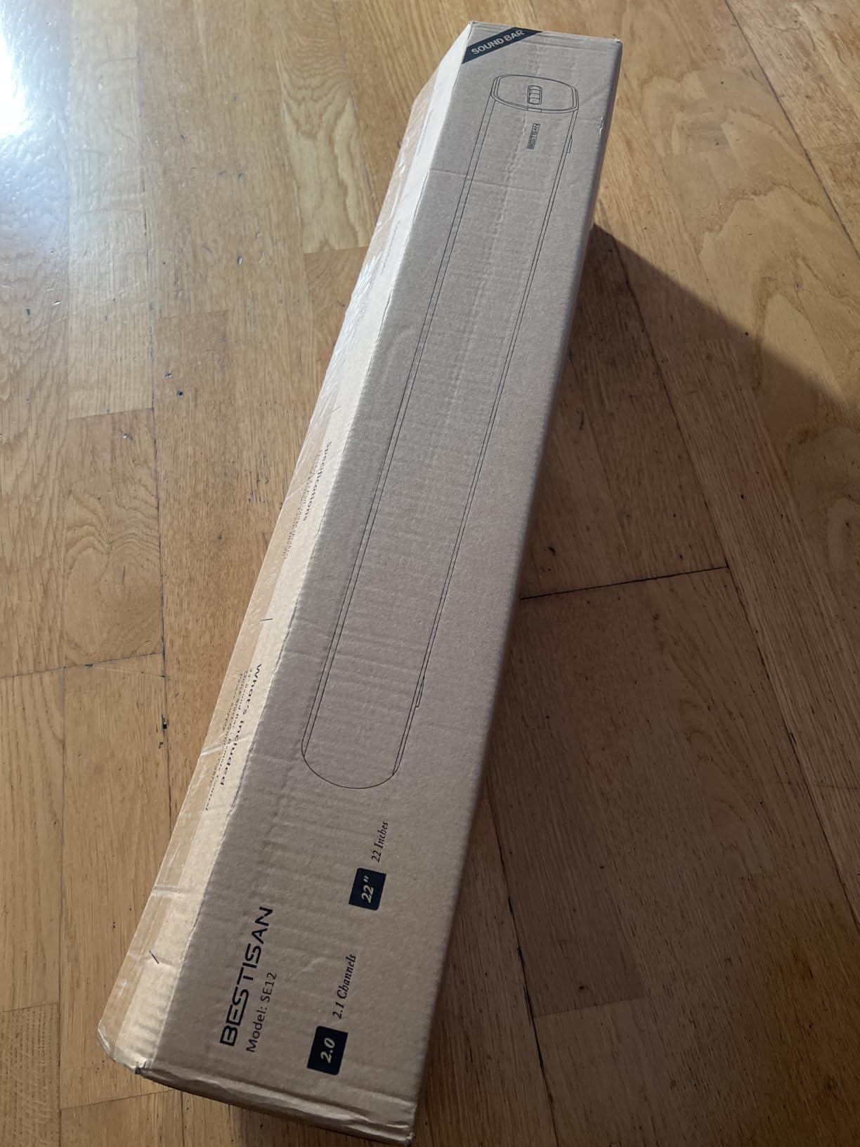 BESTISAN Wave Base Sound bar with Bluetooth for TV Tabletop Digital Audio Speaker System/Home Theater, Gaming, Projectors, with Remote Control, HDMI-ARC,AUX, Optical, USB - Customer Photo 1