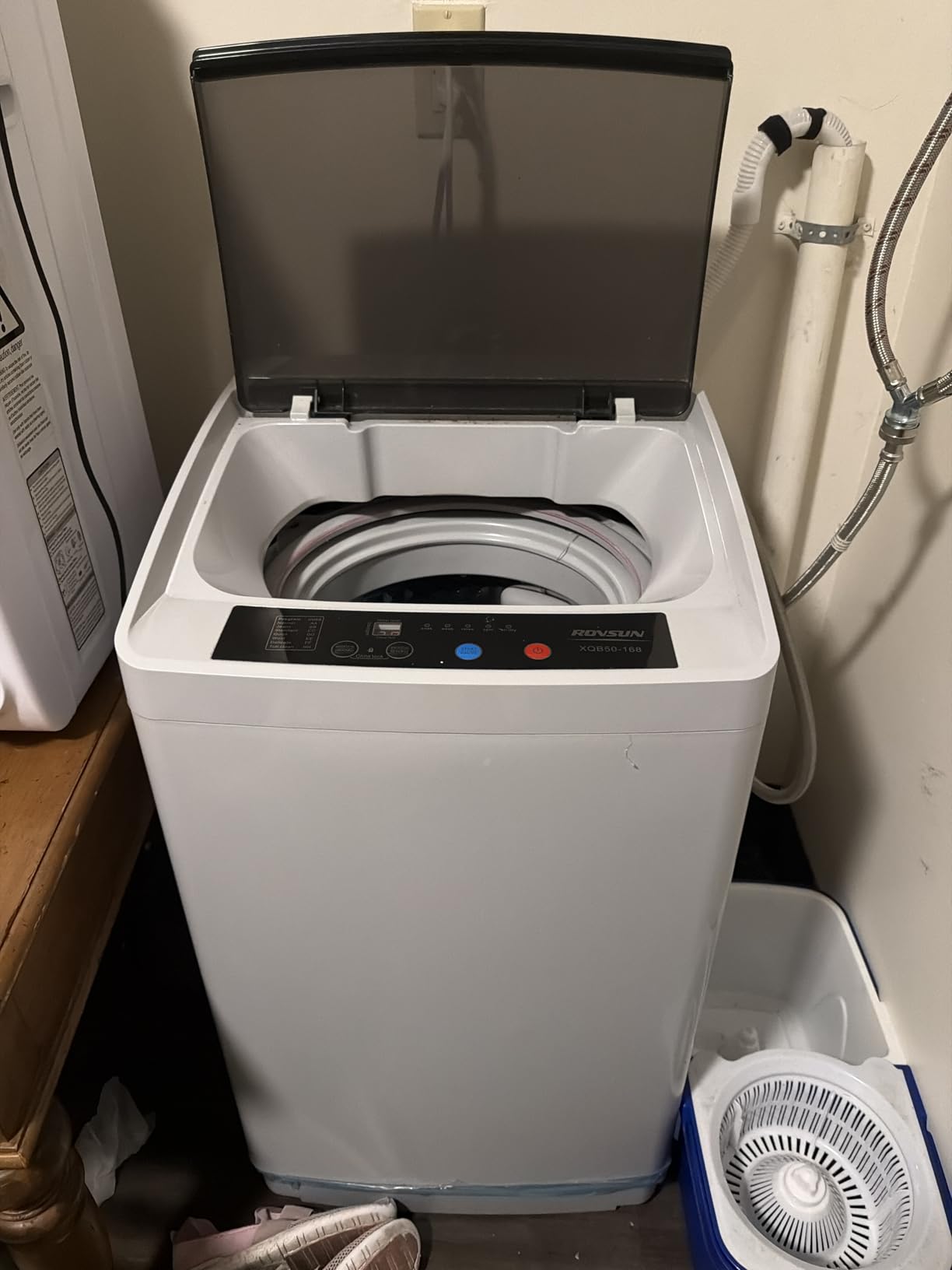 ROVSUN 25LBS Full Automatic Washing Machine and 1.8CuFt Portable Clothes Dryer Set, Compact Laundry Washer and Dryer Combo Set with Stainless Steel Inner Tub, for Apartment, Dorms, Home - Customer Photo 2
