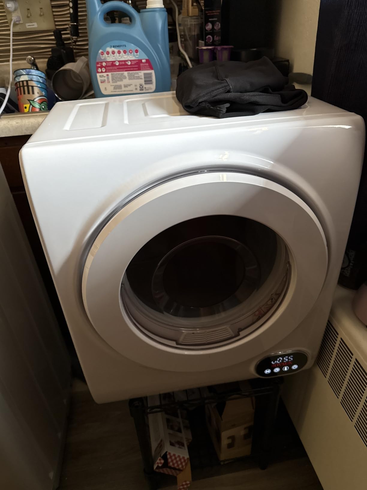 ROVSUN 3.5CuFt Clothes Dryer and 30LBS Full-Automatic Washing Machine Set, Compact Laundry Washer and Dryer Combo Set with Stainless Steel Inner Tub, for Apartment, Dorms, Home - Customer Photo 1