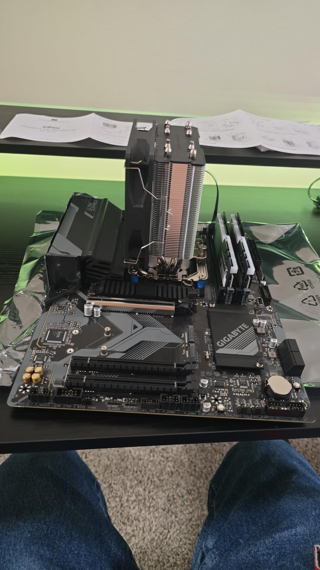 MICRO CENTER CPU Motherboard Combo - Core i5-14600K 14(6P+8E) Cores up to 5.3 GHz Unlocked Desktop Processor with GIGABYTE B760M Gaming Plus WiFi DDR4 LGA1700 Motherboard - Customer Photo 1