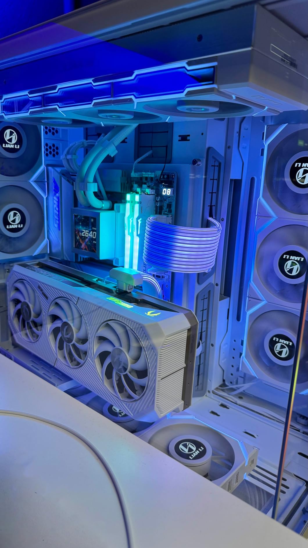 ZOTAC MEK AI-Enhanced Gaming PC Desktop Computer - NVIDIA GeForce RTX 5090, AMD Ryzen 7 9800X3D Up to 5.2GHz, 32GB DDR5 RGB, 2TB NVME M.2 SSD, 1300W 80+ Gold PSU, WiFi 7, Windows 11 Customer Review ZOTAC MEK AI-Enhanced Gaming PC Desktop Computer - NVIDIA GeForce RTX 5090, AMD Ryzen 7 9800X3D Up to 5.2GHz, 32GB DDR5 RGB, 2TB NVME M.2 SSD, 1300W 80+ Gold PSU, WiFi 7, Windows 11 - Customer Photo 1