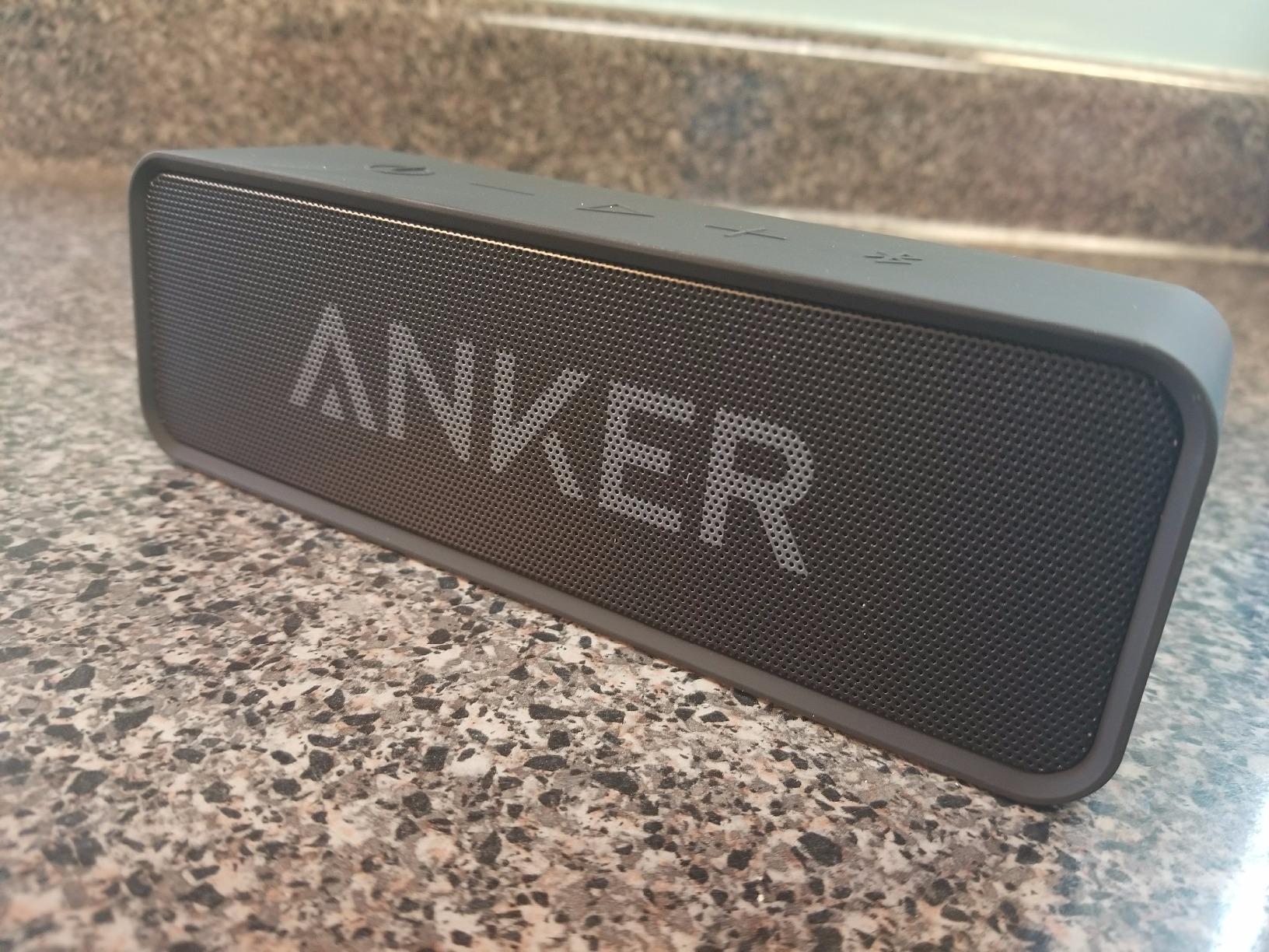 Anker Soundcore Upgraded Bluetooth Speaker with IPX5 Waterproof, Stereo Sound, 24H Playtime, Portable Wireless Speaker for iPhone, Samsung and More (Black) - Customer Photo 2