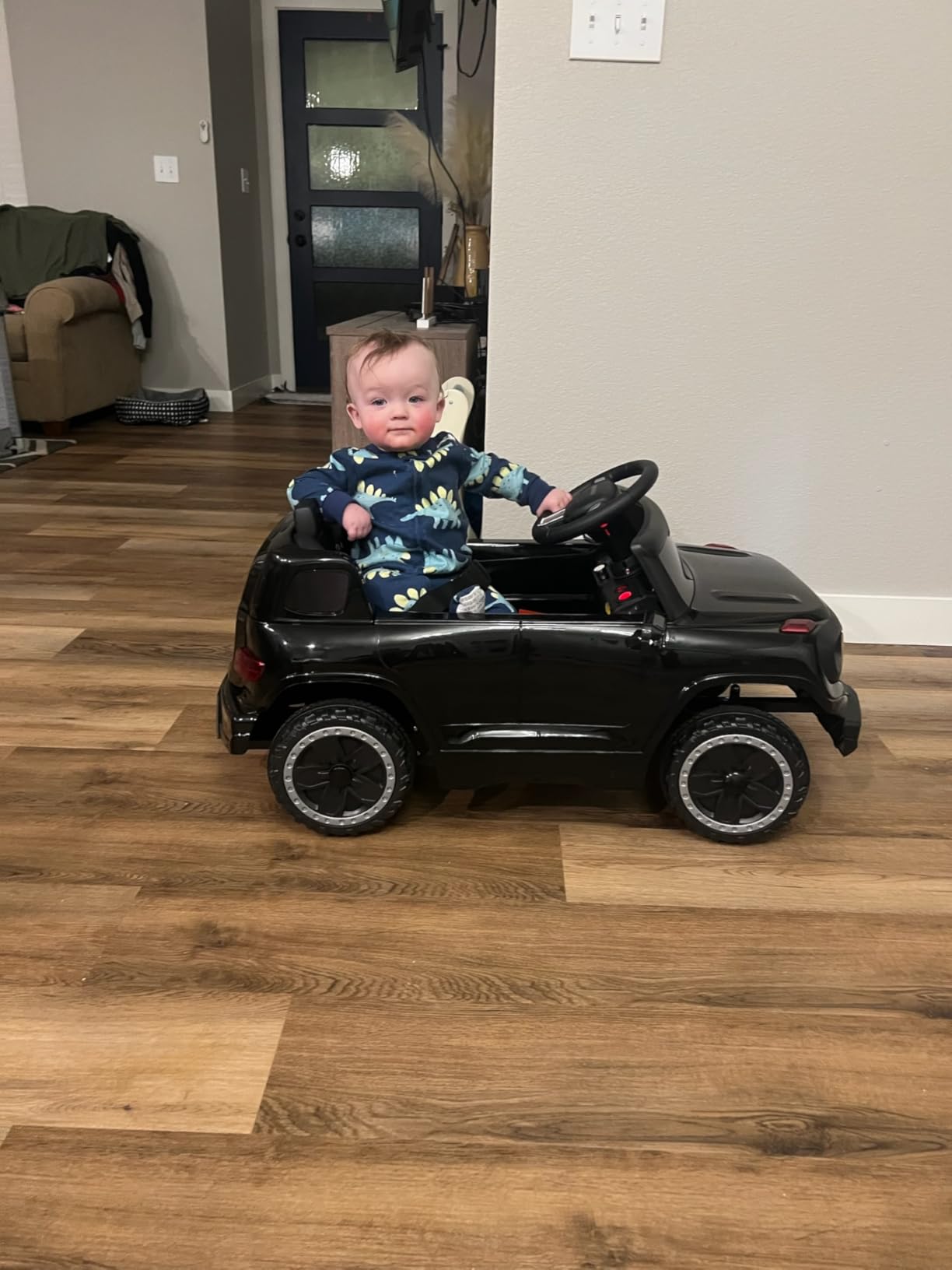 Best Choice Products Kids 6V Ride On Truck w/Parent Remote Control, 3 Speeds, LED Lights, Black - Customer Photo 5