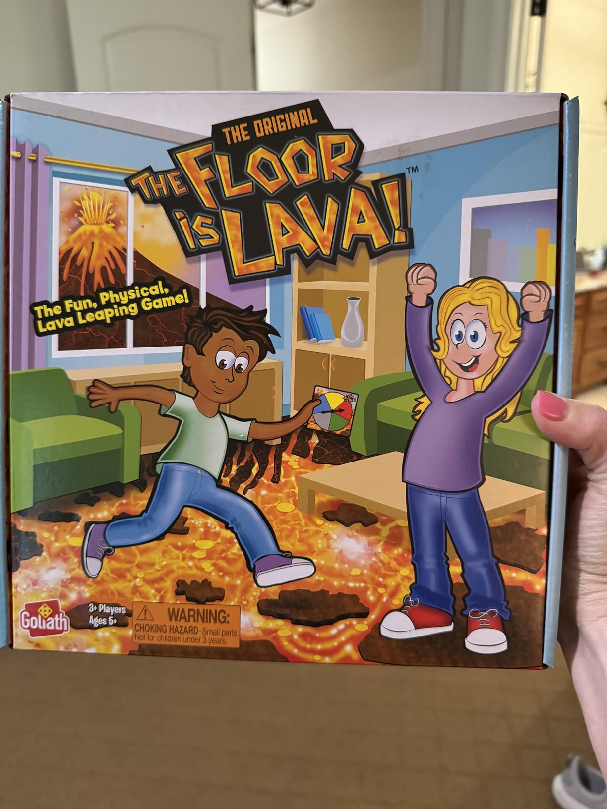 The Original The Floor is Lava! Game by Endless Games - Interactive Game For Kids And Adults - Promotes Physical Activity - Indoor And Outdoor Safe - Customer Photo 1