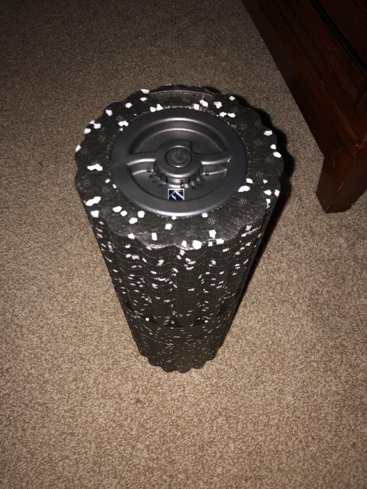 FITINDEX Vibrating Foam Roller for Muscle Deep Tissue, Back Pain Relief, Leg Foot Neck Massager, Exercise, Pilates, Muscle Recovery, Physical Therapy, 4-Speed, Rechargeable, Black - Customer Photo 1