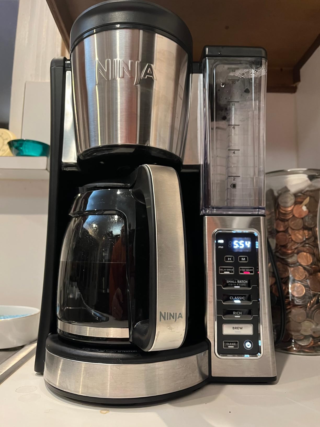 Ninja 12-Cup Programmable Coffee Brewer, 2 Brew Styles, Adjustable Warm Plate, 60oz Water Reservoir, Delay Brew - Black/Stainless Steel Customer Review Ninja 12-Cup Programmable Coffee Brewer, 2 Brew Styles, Adjustable Warm Plate, 60oz Water Reservoir, Delay Brew - Black/Stainless Steel - Customer Photo 1