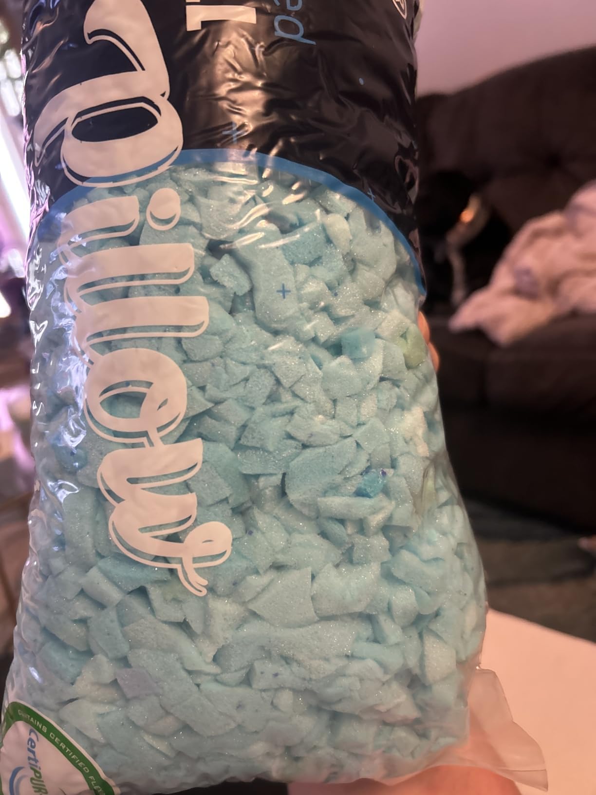 QUTOOL Cooling Pillow for Sleeping 2 Pack, Luxury Shredded Memory Foam Bed Queen Pillows Set of 2, Cool Pillow for Hot Sleepers Adjustable Firm Pillow for Side, Back, Stomach Sleepers Soft Yet Support - Customer Photo 1