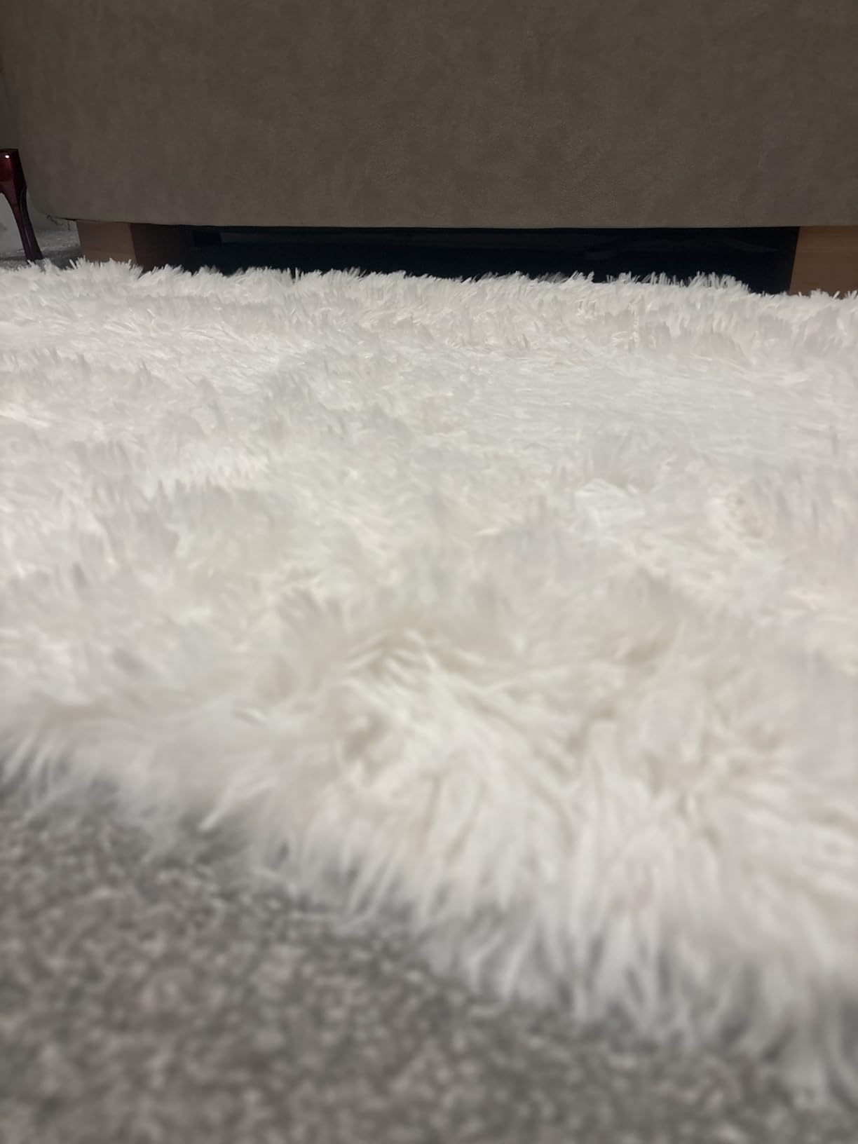 Merelax Soft Area Rug for Livingroom Bedroom, Machine Washable 5x8 Black Rugs Fluffy Shaggy Bedside Rug, Non Slip Indoor Carpet for Nursery Dorm Room Home Decor Aesthetic - Customer Photo 2