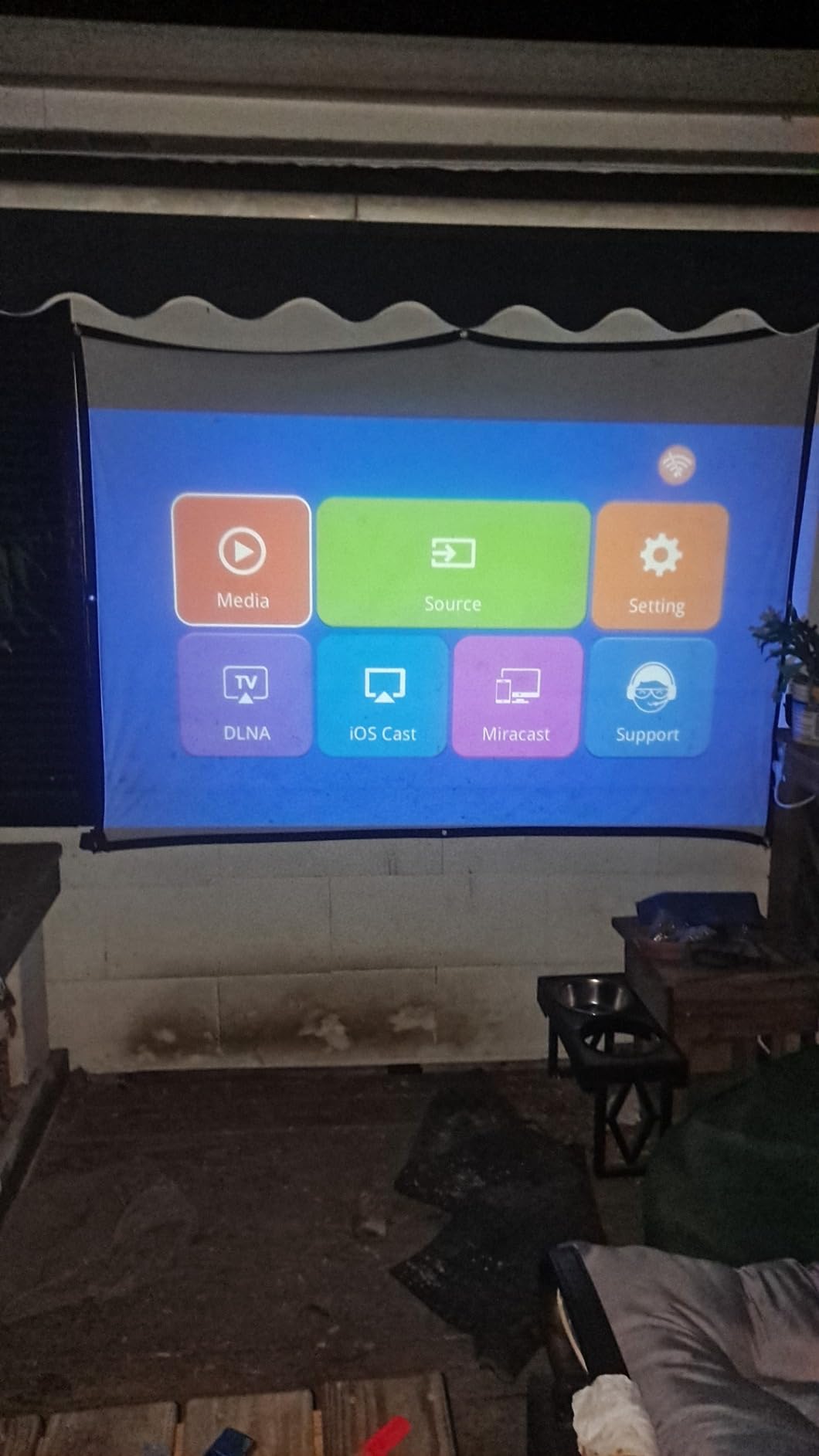 TMY 1080P Full HD Portable Mini Projector, Upgraded Bluetooth Movie Projector with Screen, Compatible with TV Stick Smartphone/HDMI/USB, Indoor & Outdoor Use - Customer Photo 1