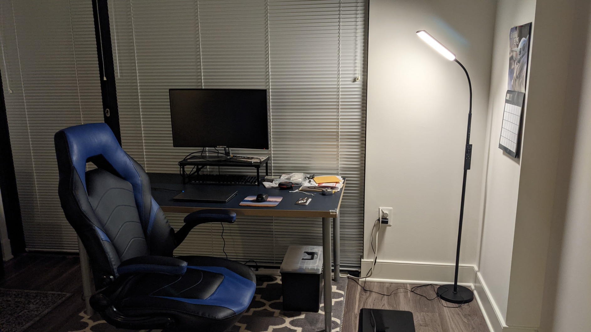 Dimunt LED Floor Lamp, Bright 15W Floor Lamps for Living Room with 1H Timer, Stepless Adjustable 3000K-6000K Colors & Brightness Standing Lamp with Remote & Touch Control Reading Floor Lamps - Customer Photo 5