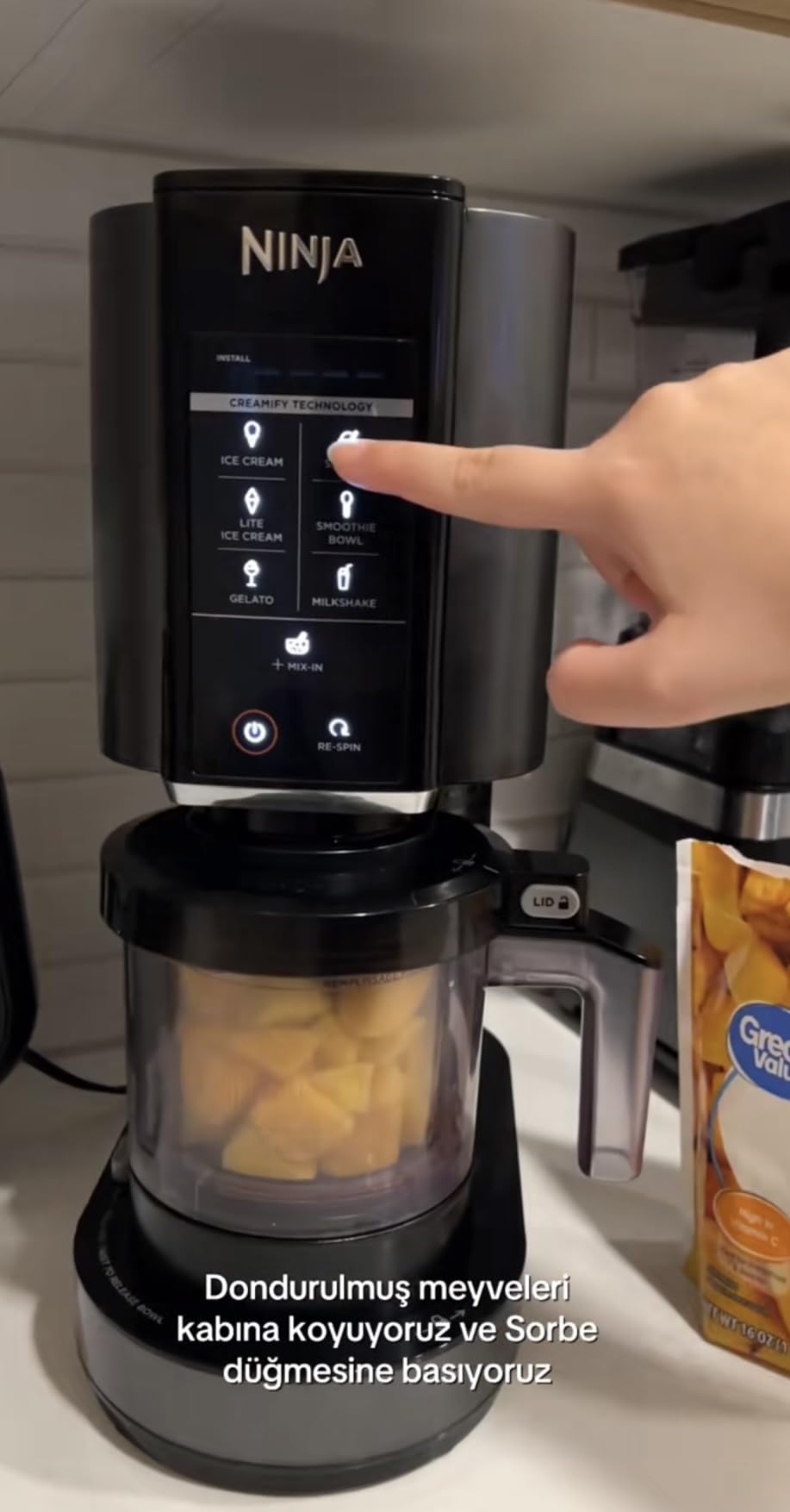 Ninja NC301 CREAMi Ice Cream Maker, for Gelato, Mix-ins, Milkshakes, Sorbet, Smoothie Bowls & More, 7 One-Touch Programs, with (2) Pint Containers & Lids, Compact Size, Perfect for Kids, Silver - Customer Photo 2