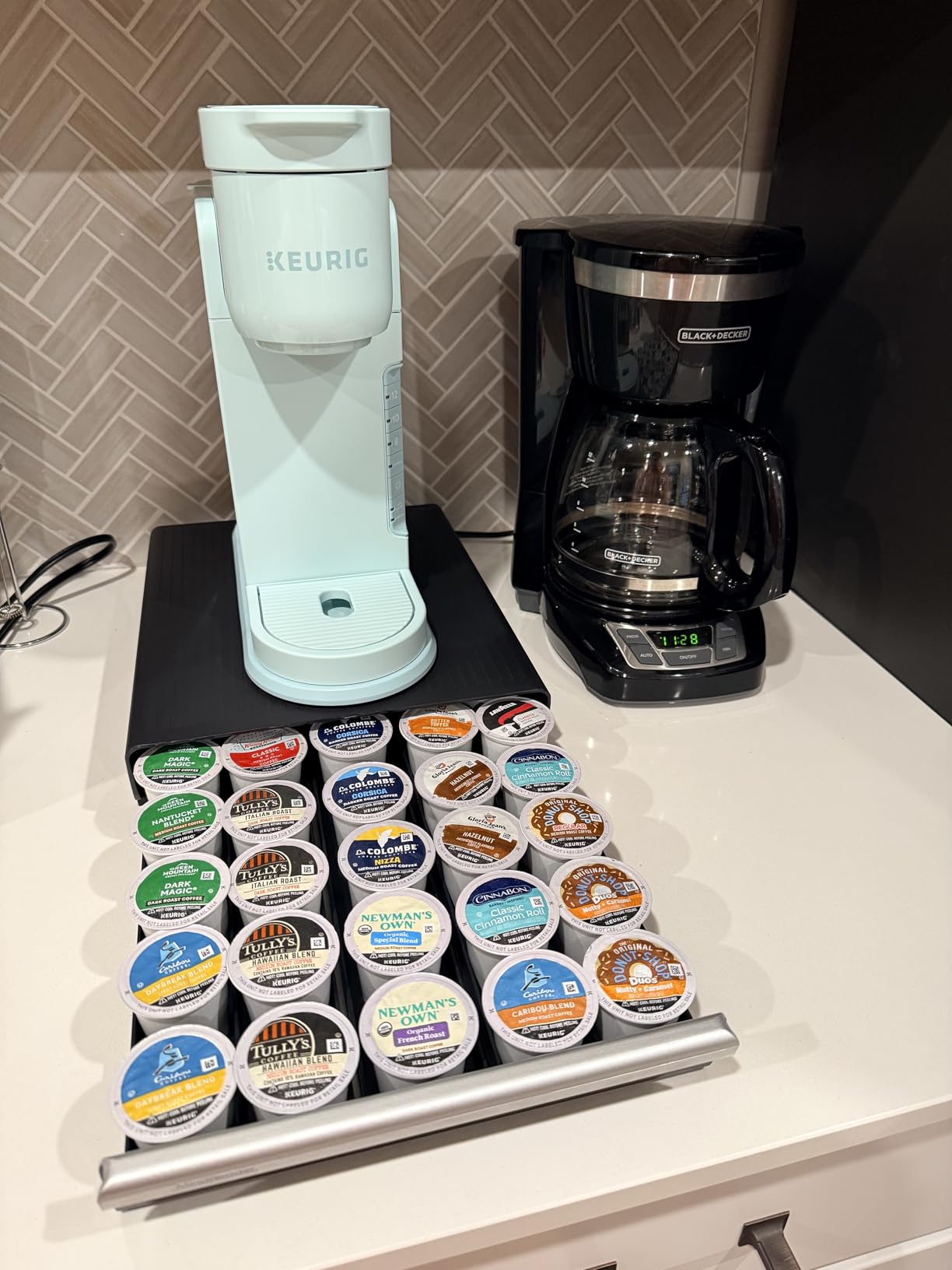 Keurig K-Express Single Serve K-Cup Pod Coffee Maker, 3 Brew Sizes, Strong Button Feature, 42oz Removable Reservoir, Black Customer Review Keurig K-Express Single Serve K-Cup Pod Coffee Maker, 3 Brew Sizes, Strong Button Feature, 42oz Removable Reservoir, Black - Customer Photo 2