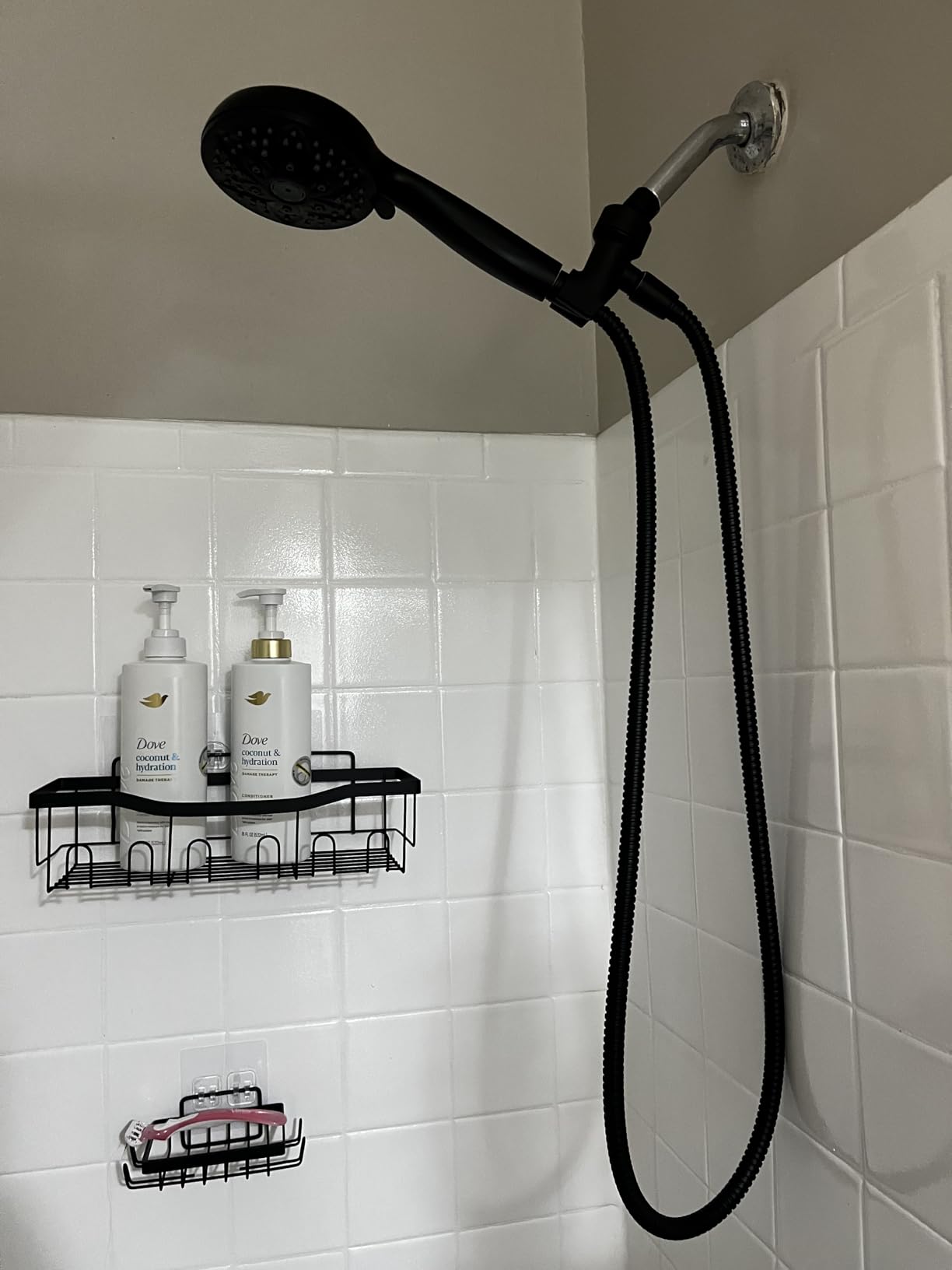 6-Setting Shower Head with Handheld, JDO High Pressure Hand held Shower Head, 4.7 Inch Chrome Detachable Showerhead Set with 59 Inch Stainless Steel Hose and Adjustable Showerhead Holder - Customer Photo 2