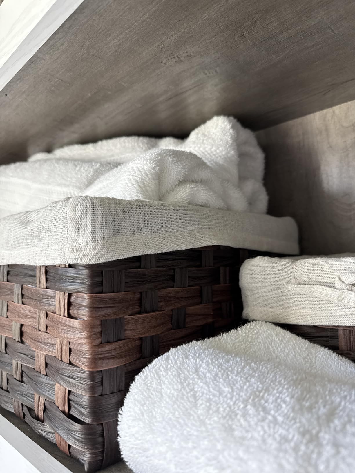 Lane Linen Bathroom Towels Sets - 24 PCs - 100% Durable Cotton Towels - Absorbent & Quick Drying - 4 Bath, 4 Fingertip, 6 Hand Towel, 8 Washcloth, 2 Bath Sheet - Housewarming Essentials - Black Towels - Customer Photo 2