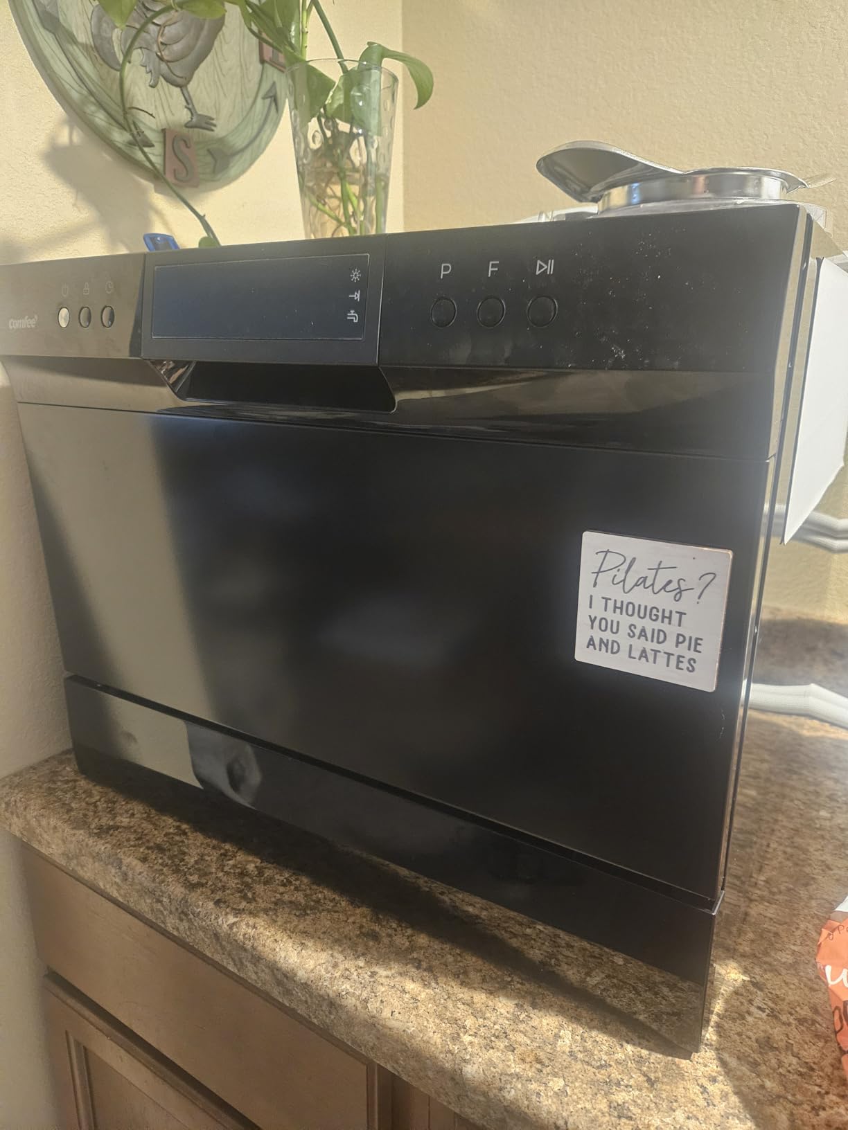 COMFEE' Countertop Dishwasher, Energy Star Portable Dishwasher, 6 Place Settings & 8 Washing Programs, Speed, Baby-Care, ECO& Glass, Dish Washer for Dorm, RV& Apartment, Black Customer Review COMFEE' Countertop Dishwasher, Energy Star Portable Dishwasher, 6 Place Settings & 8 Washing Programs, Speed, Baby-Care, ECO& Glass, Dish Washer for Dorm, RV& Apartment, Black - Customer Photo 2