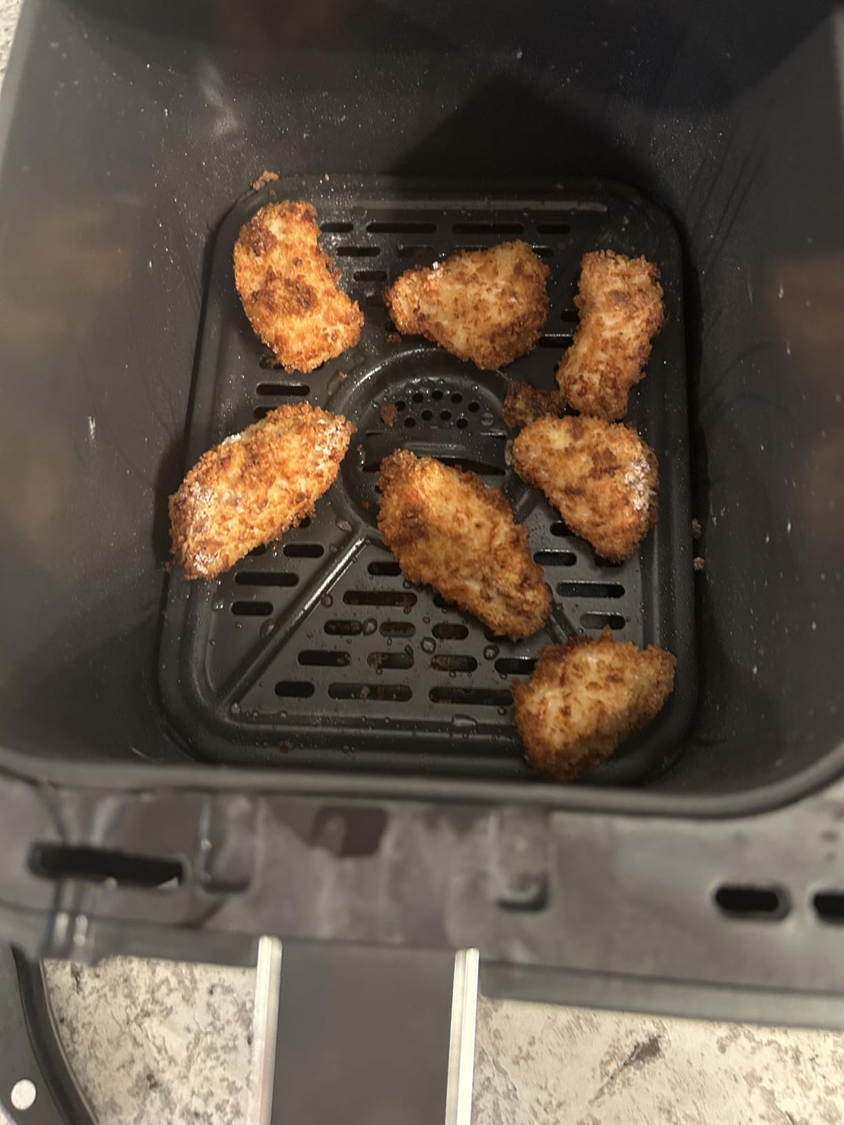 Ninja DZ550 Foodi 10 Quart 6-in-1 DualZone Smart XL Air Fryer with 2 Independent Baskets, Smart Cook Thermometer for Perfect Doneness, Match Cook & Smart Finish to Roast, Dehydrate & More, Grey - Customer Photo 2